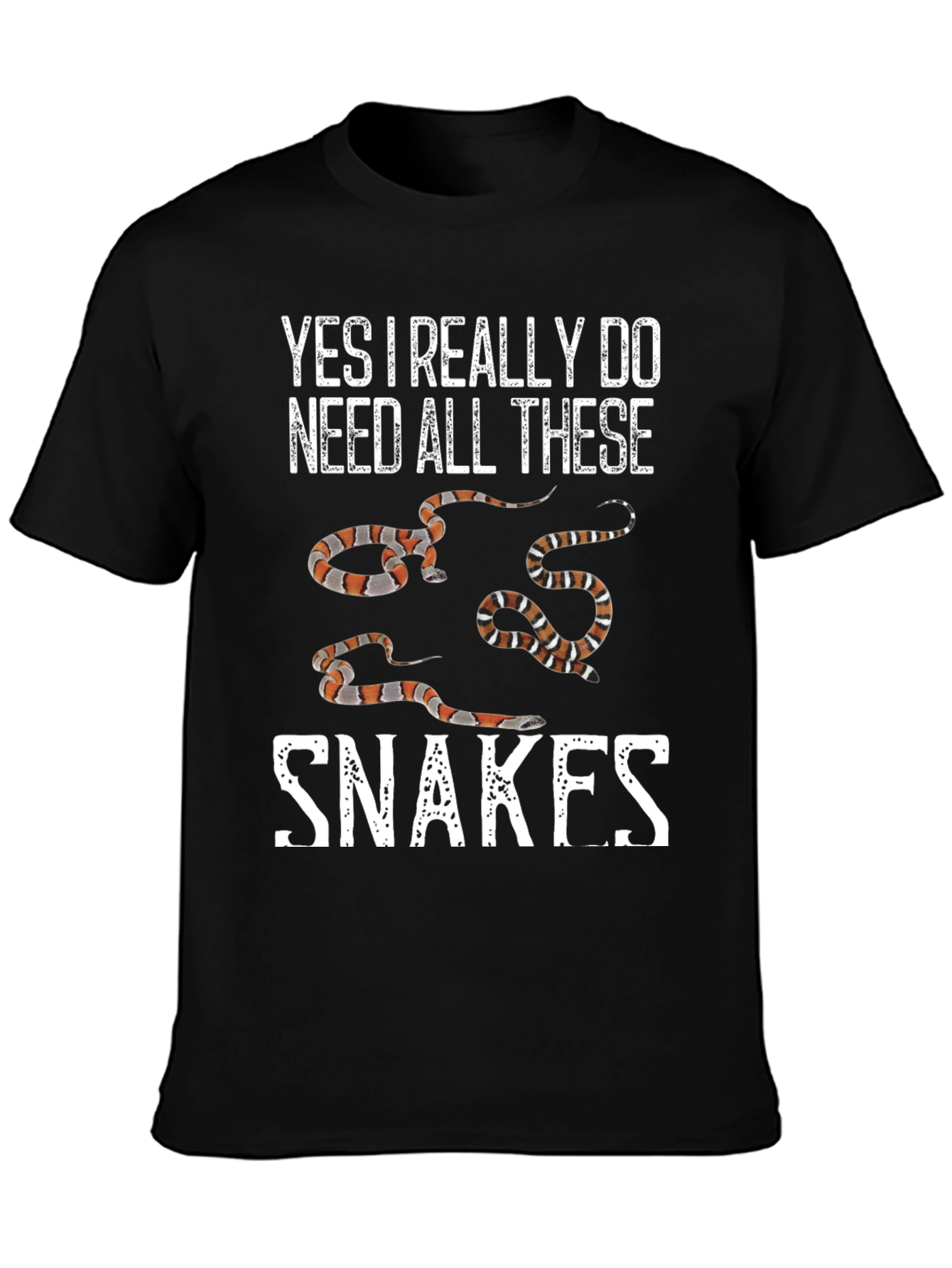 Black Snakes Graphic Tee: Yes, I Need All These Snakes! view 3