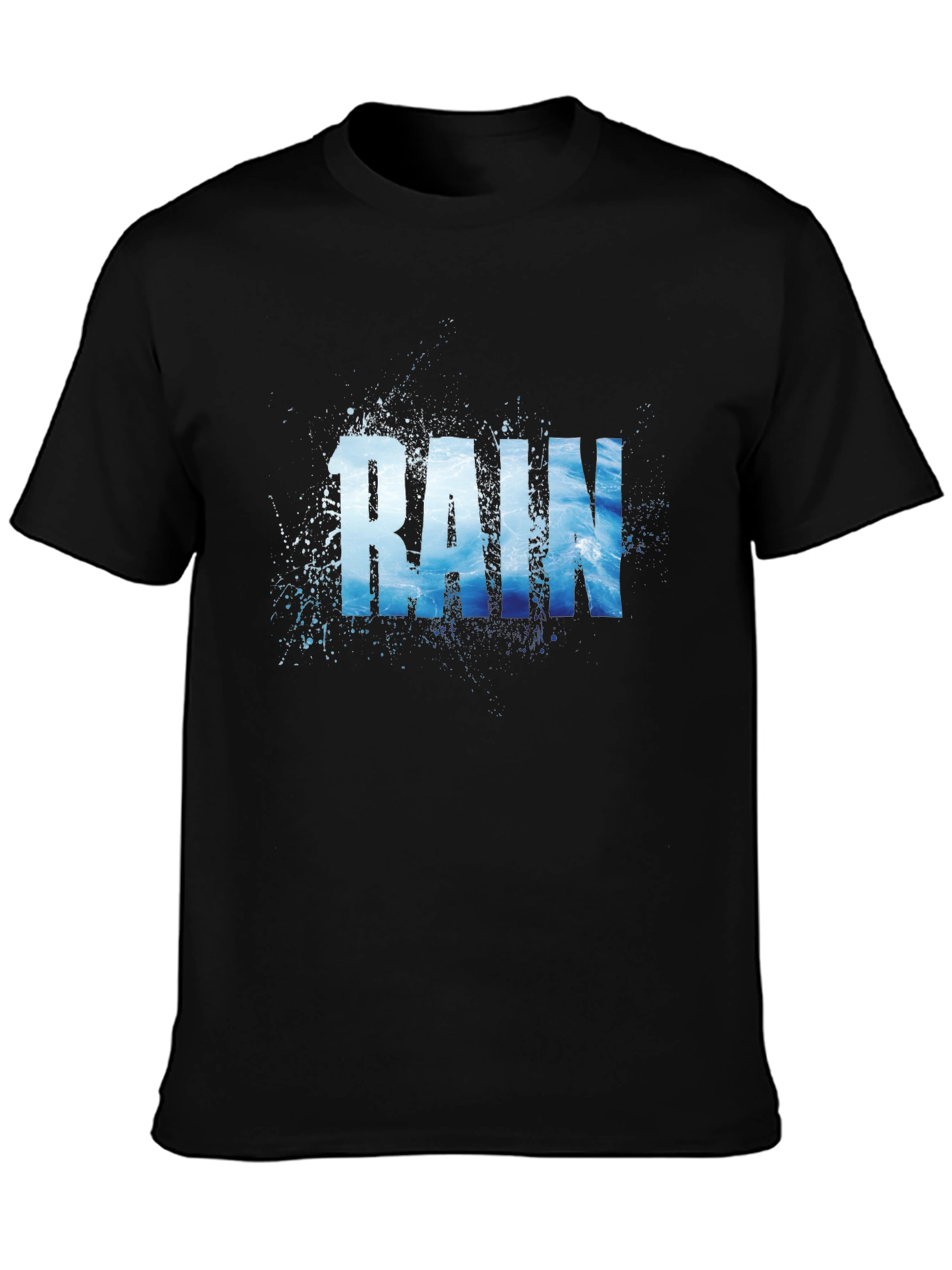Black Rain Graphic T-Shirt - Black view 3