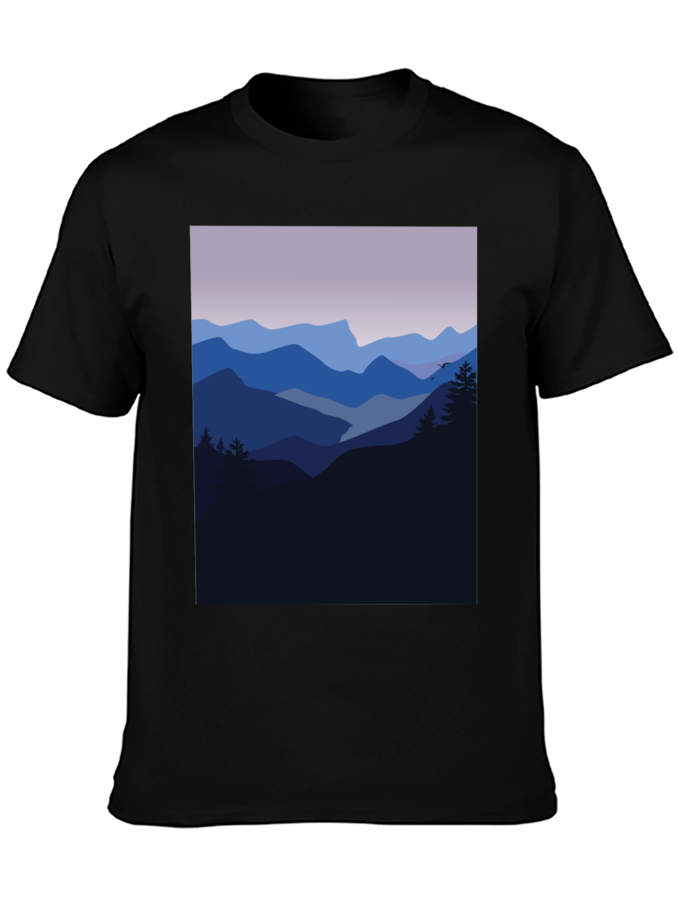 Black Mountain Vista Graphic Tee - Black view 3
