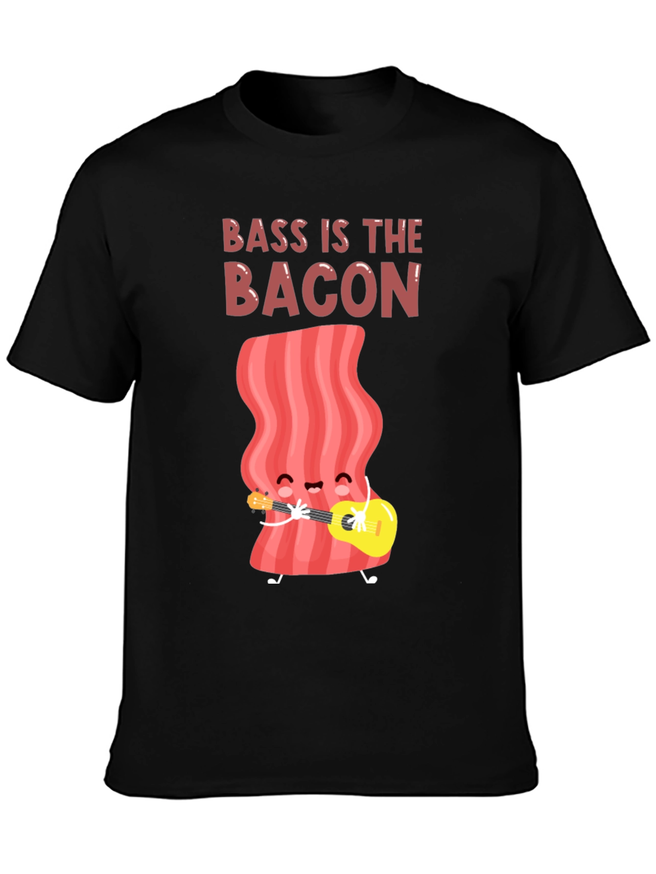 Black Bass is the Bacon Graphic T-Shirt view 3