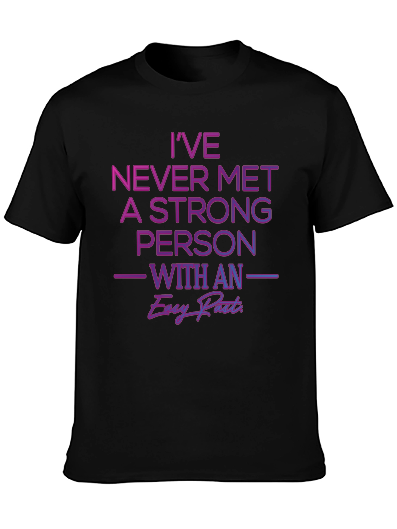 Black Strong Person Graphic T-Shirt view 3