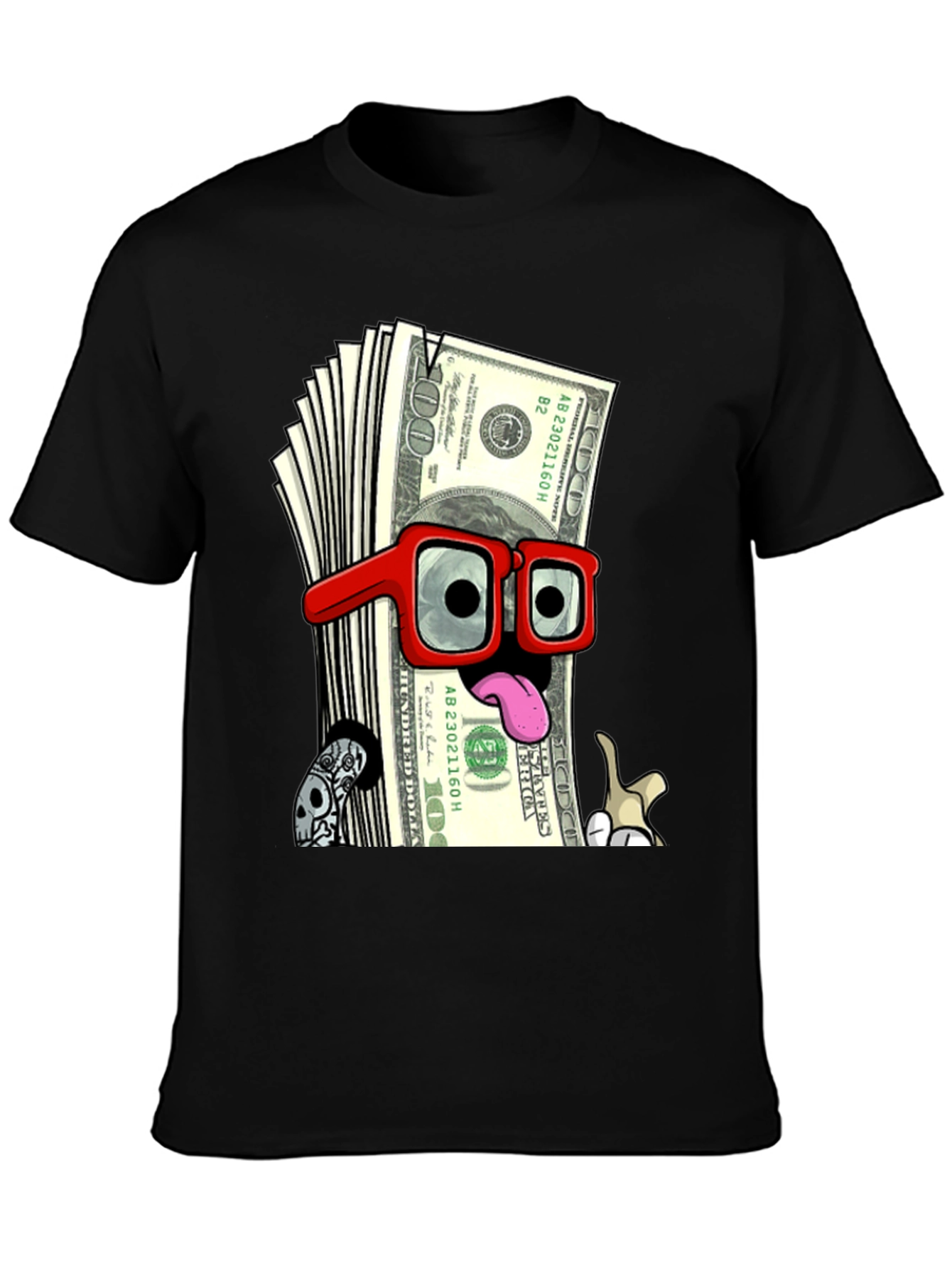 Black Money Man Graphic Tee view 3