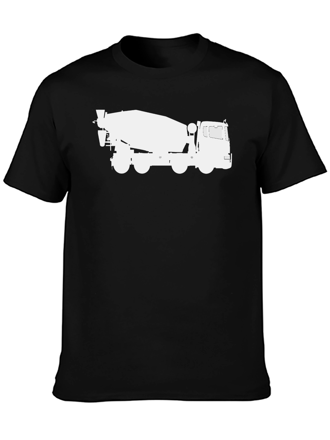 Black Concrete Truck Graphic Tee - Black view 3
