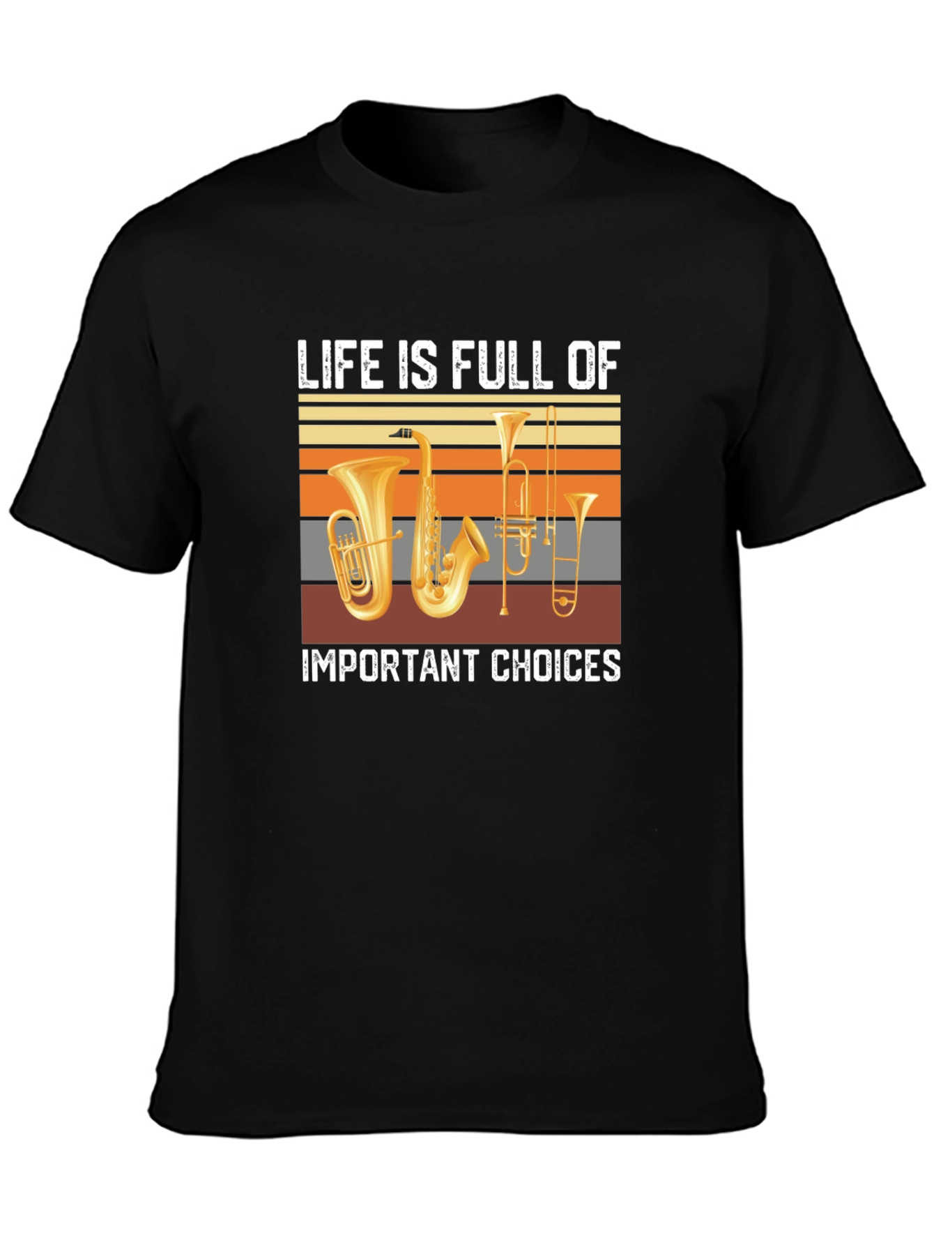 Black Life Choices Music T-Shirt view 3