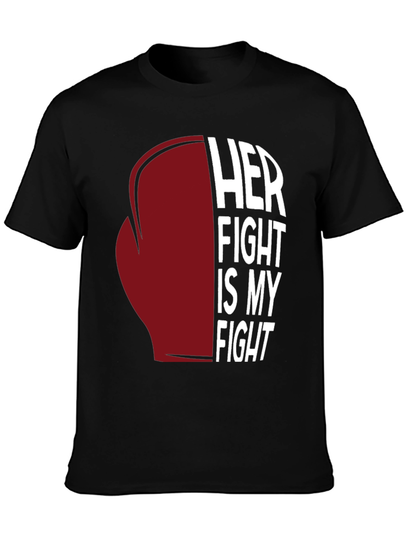 Black Her Fight Is My Fight Graphic Tee view 3