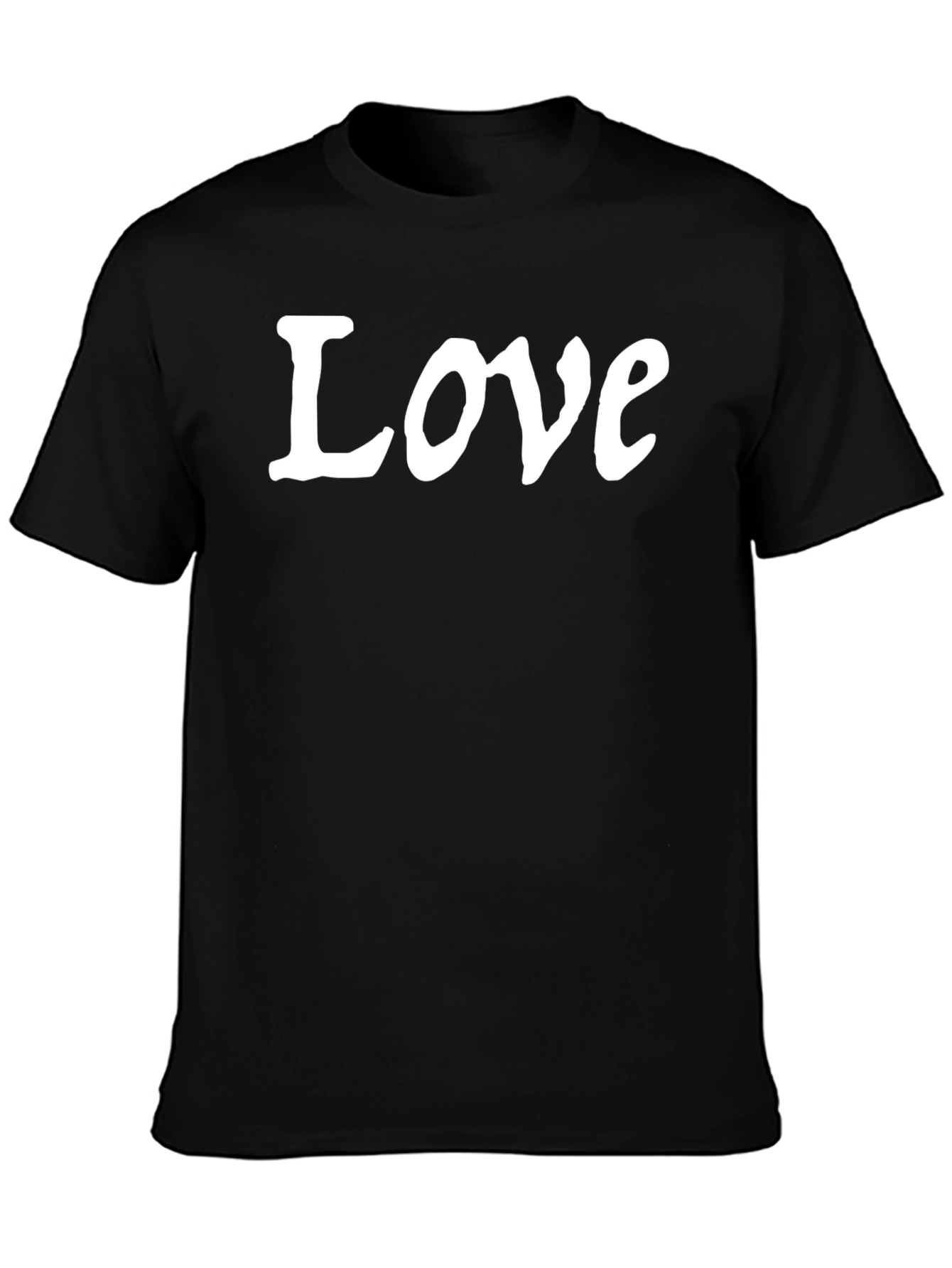Black Love Graphic Tee - Soft Cotton Blend, Stylish Casual Wear view 3