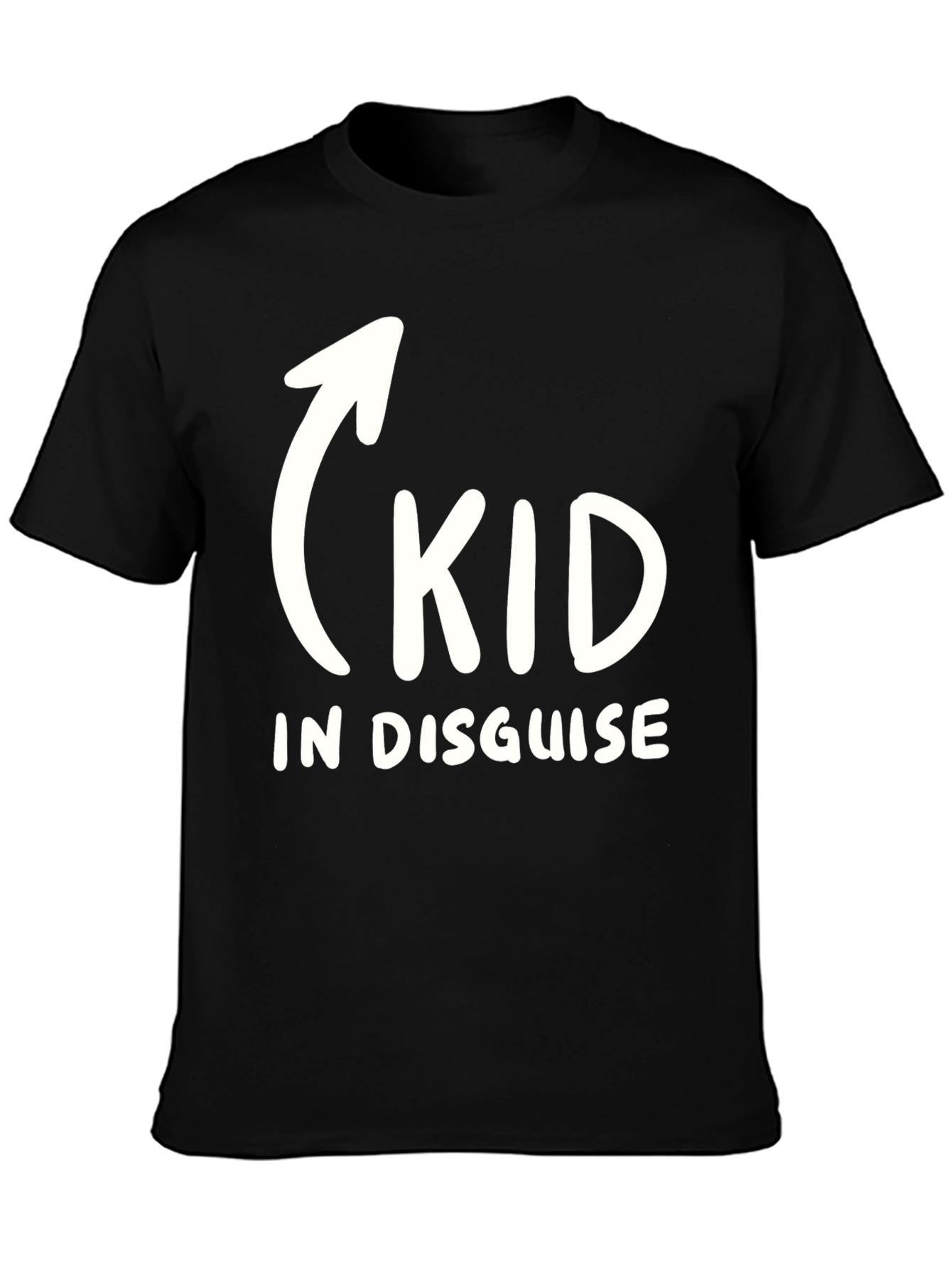 Black Kid In Disguise Funny Graphic T-Shirt view 3