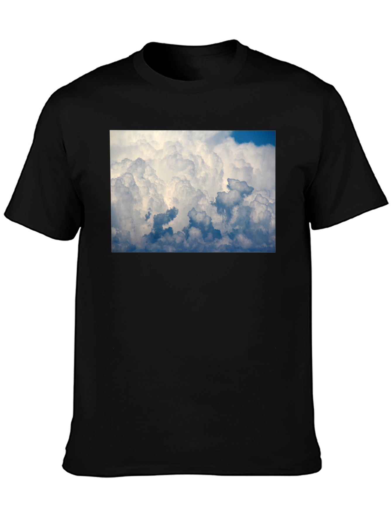 Black Cloudscape Graphic Tee - Men's Black T-Shirt view 3