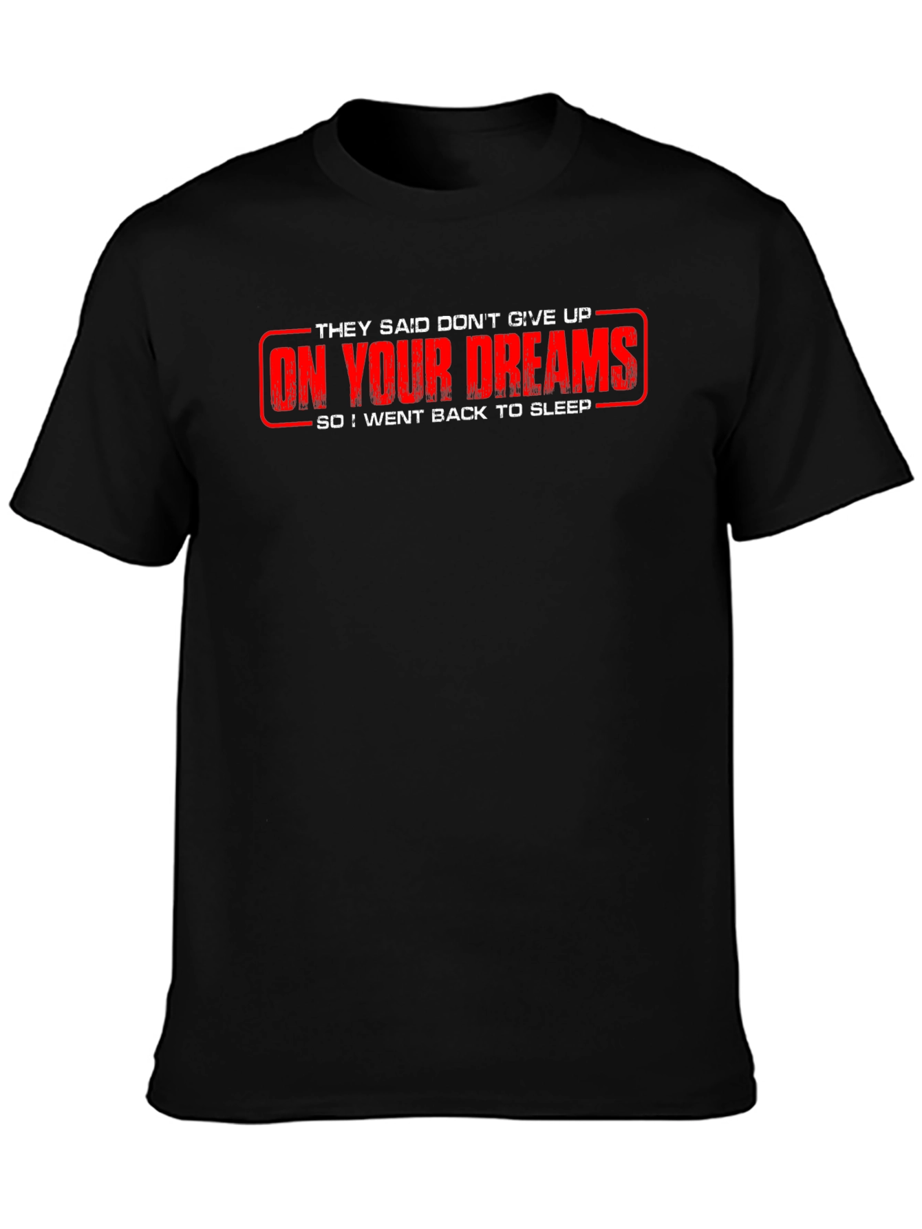 Black Funny "On Your Dreams" Graphic Tee view 3