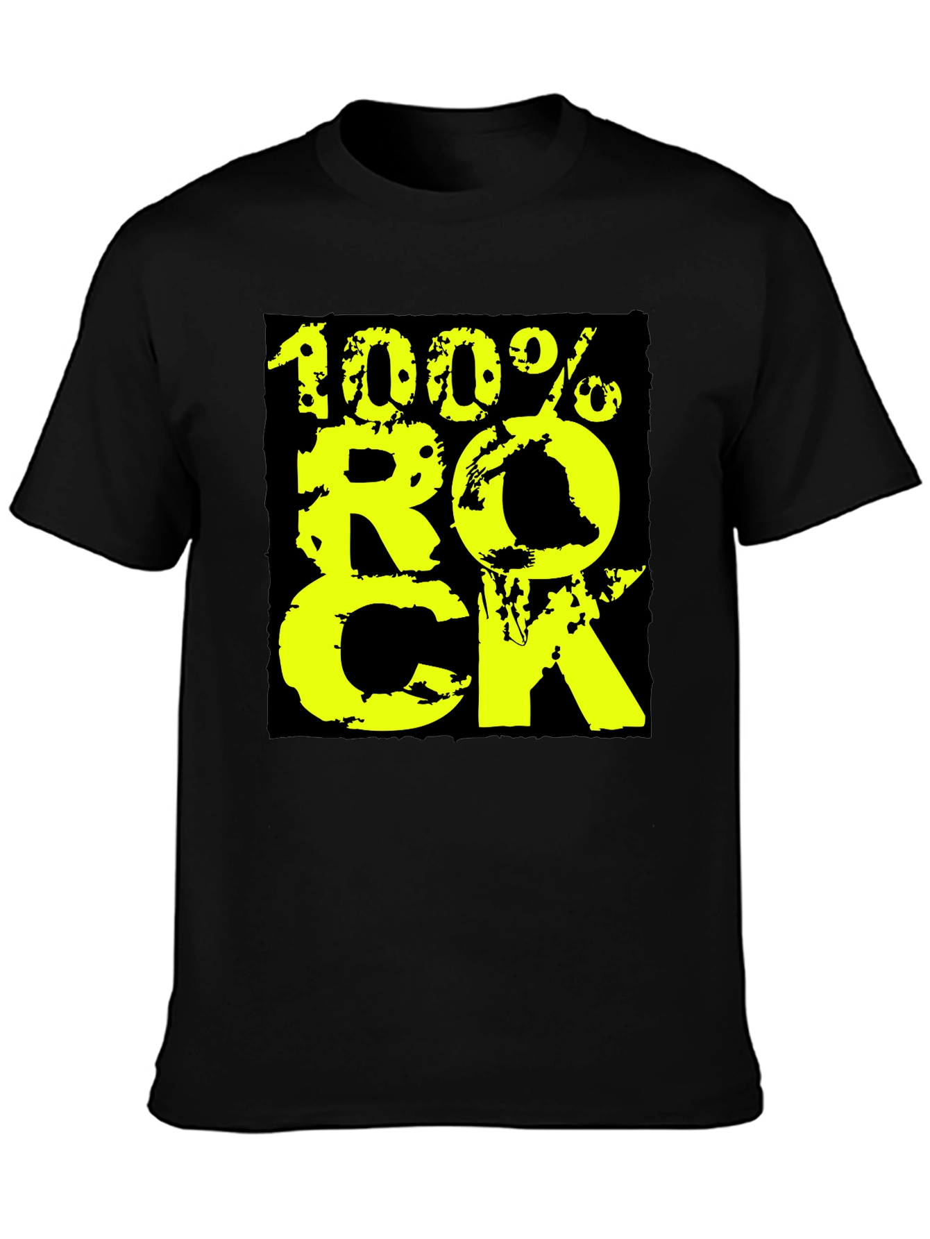 100% Rock Graphic Tee - Black - 3