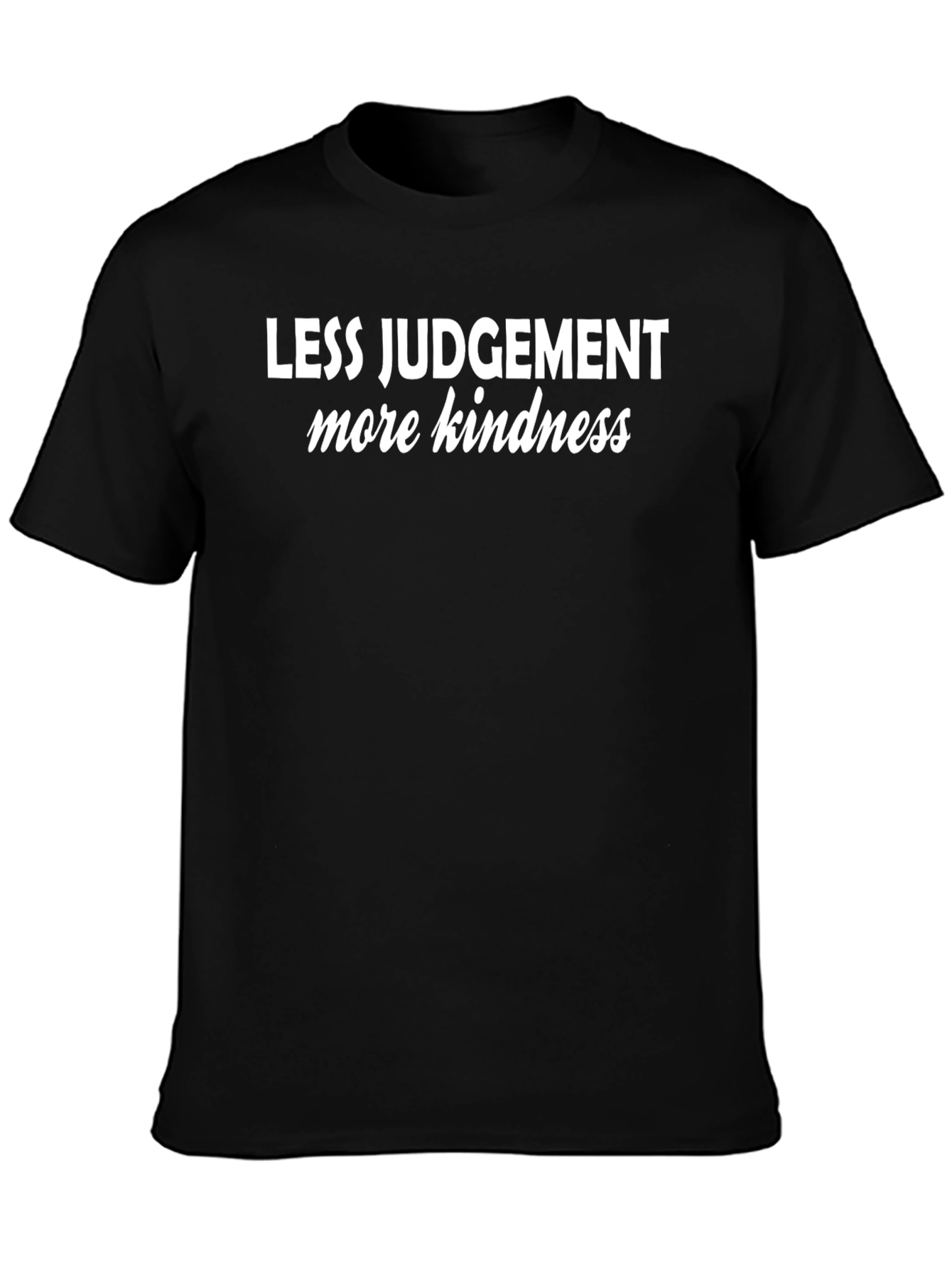 Black Kindness T-Shirt - Unisex Cotton Tee view 3