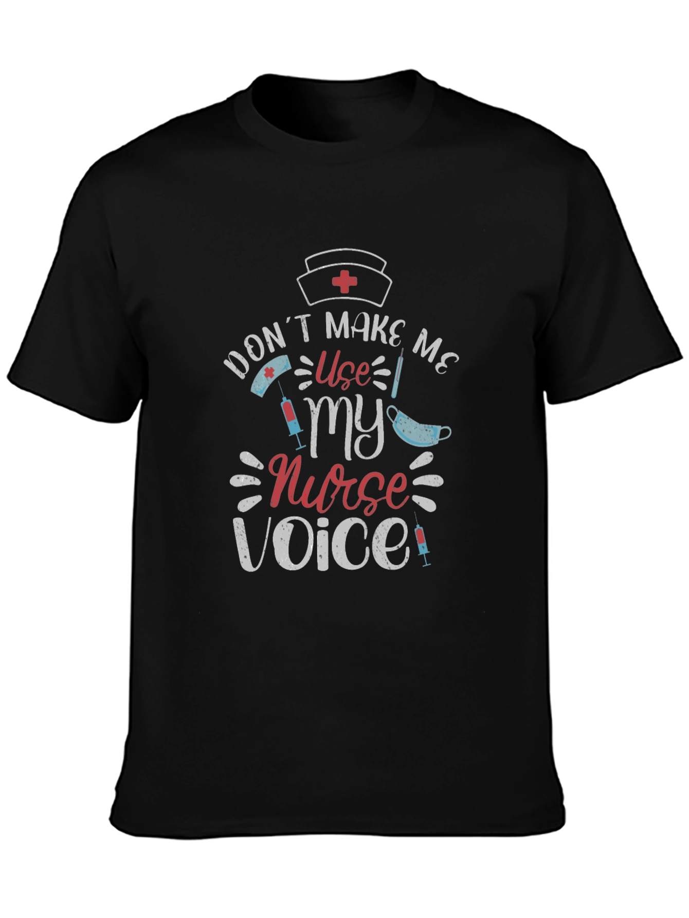 Black Nurse Voice T-Shirt - Medical Professional Tee view 3