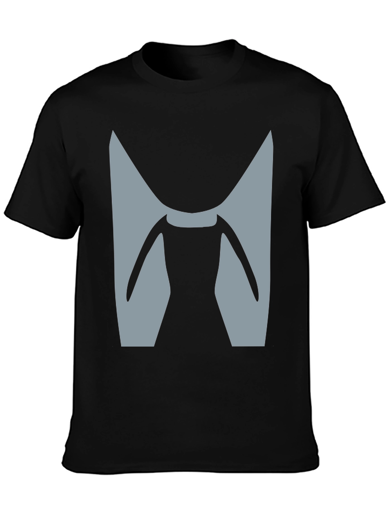 Black Abstract "M" Graphic Tee - Modern Style view 3