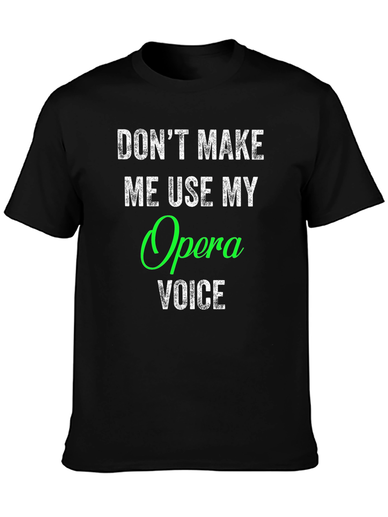 Black Opera Voice T-Shirt - Funny Music Gift view 3