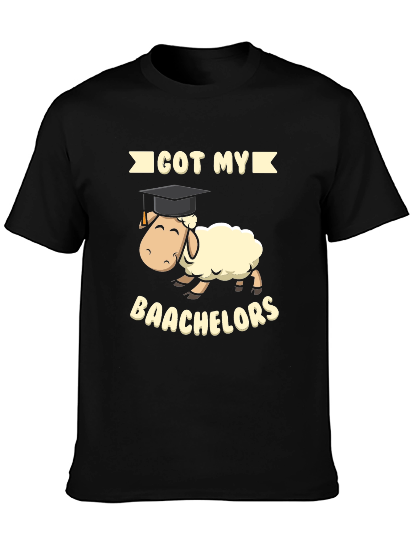 Black Got My Baachelors Graduation T-Shirt view 3