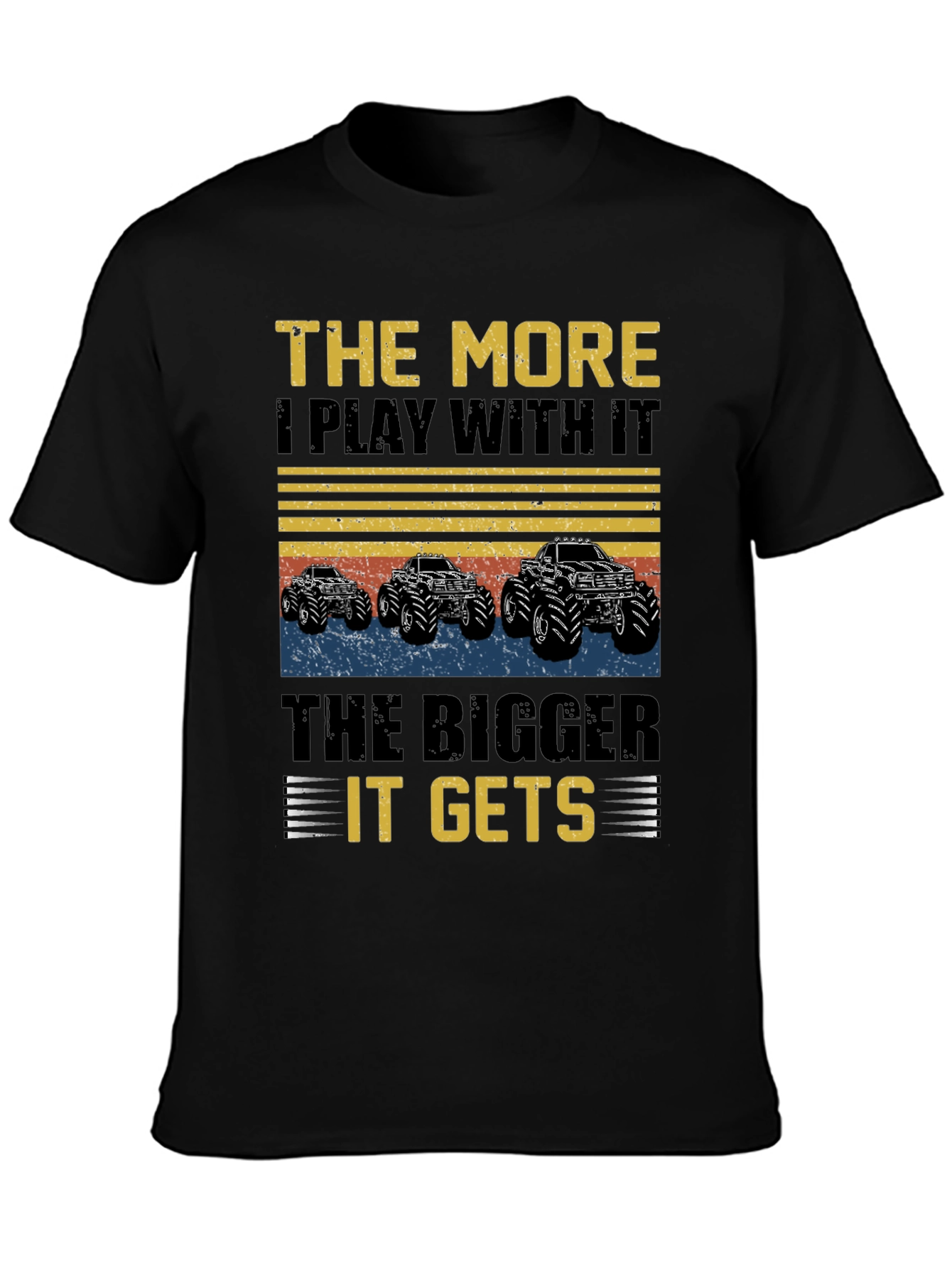 Black Monster Truck T-Shirt view 3