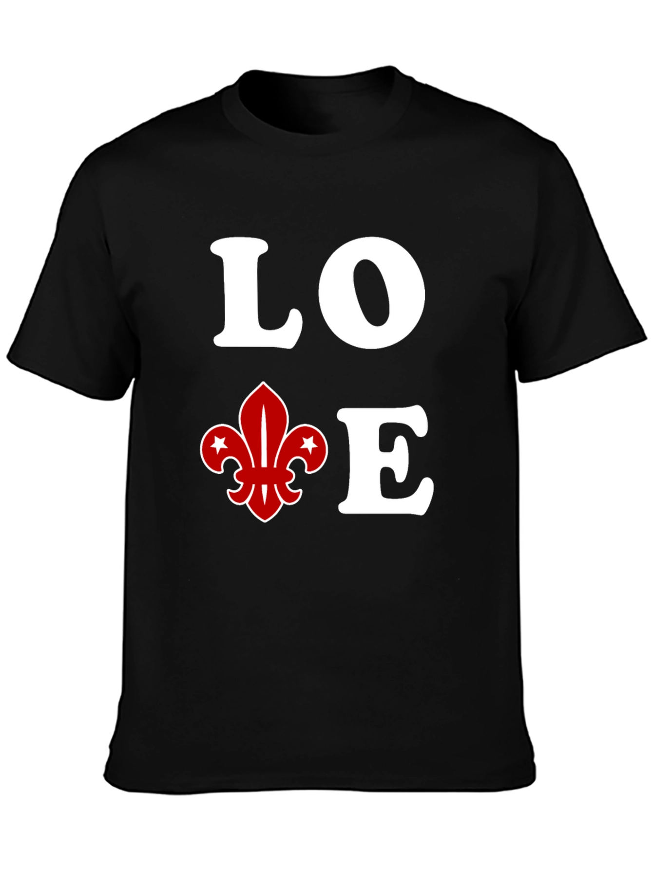 Black Love Fleur-de-Lis Graphic Tee view 3