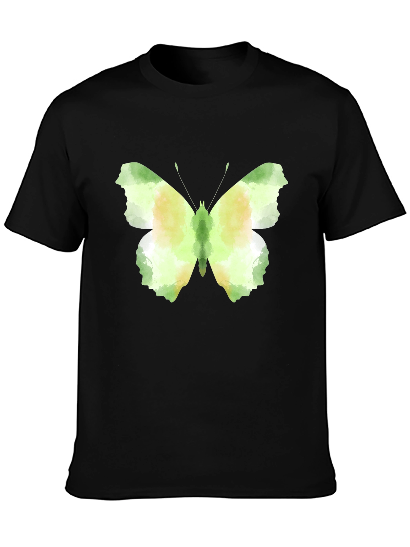 Black Butterfly Graphic Tee - Stylish Men's Black T-Shirt view 3