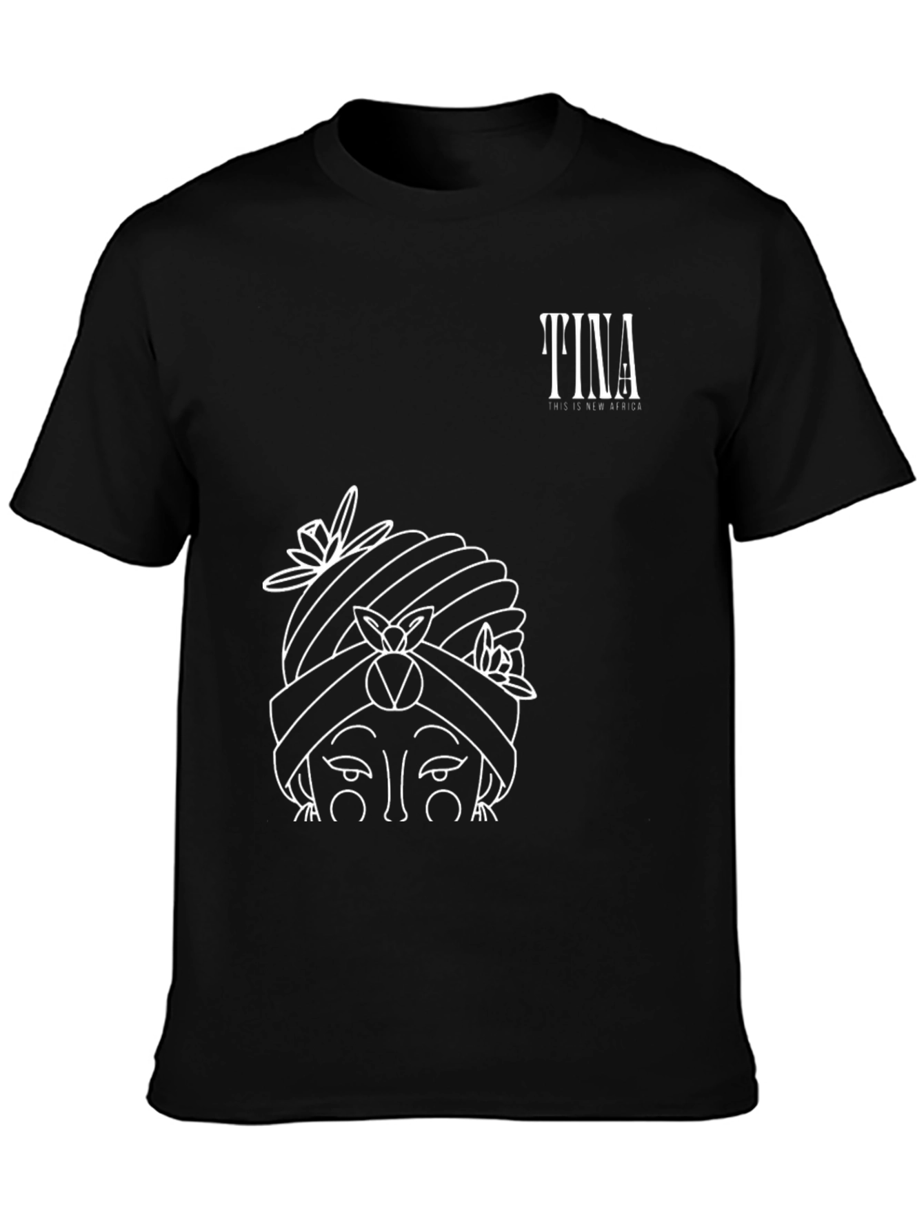 Black Tina This is New Africa Black Graphic Tee view 3