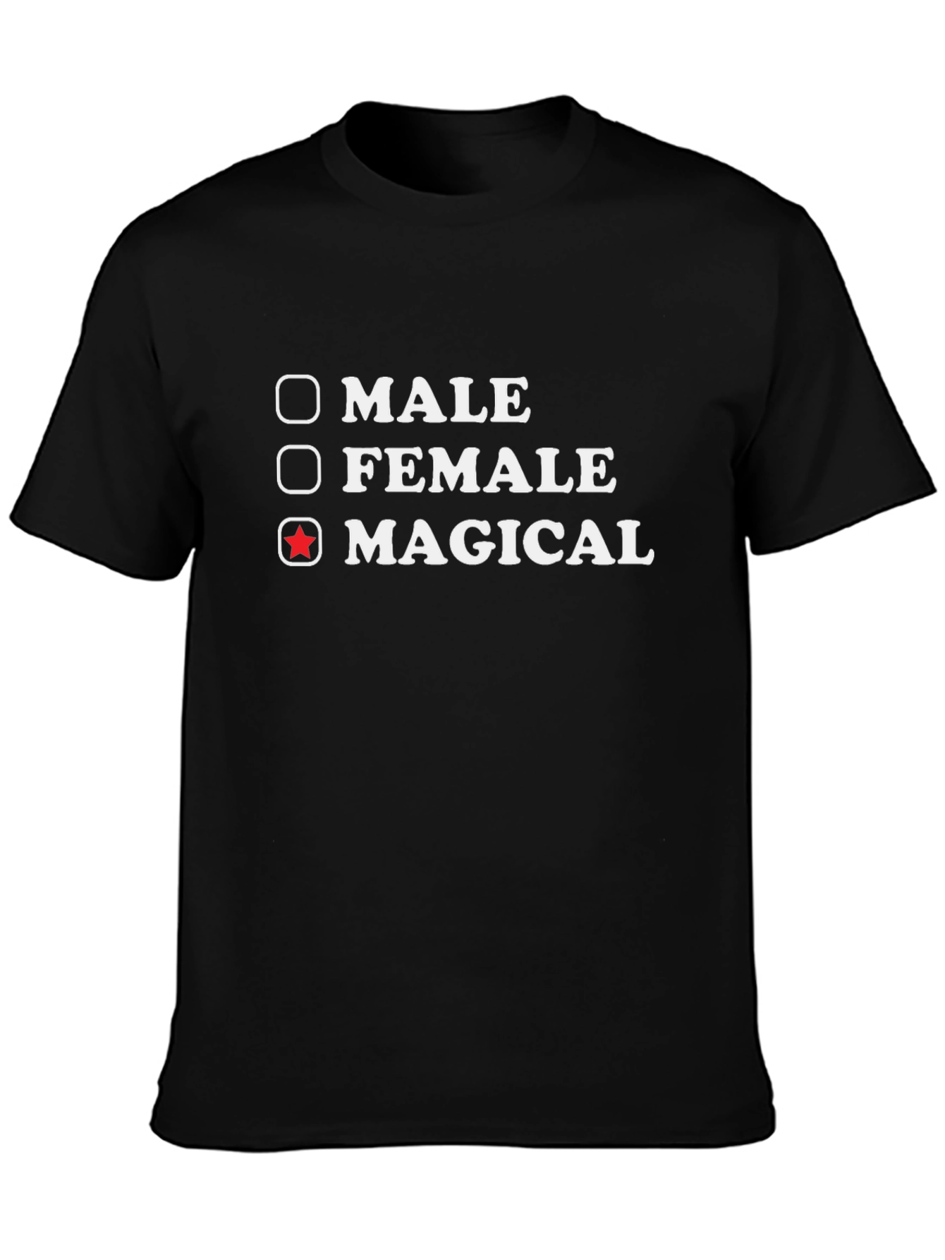 Black Magical T-Shirt - Novelty Graphic Tee view 3
