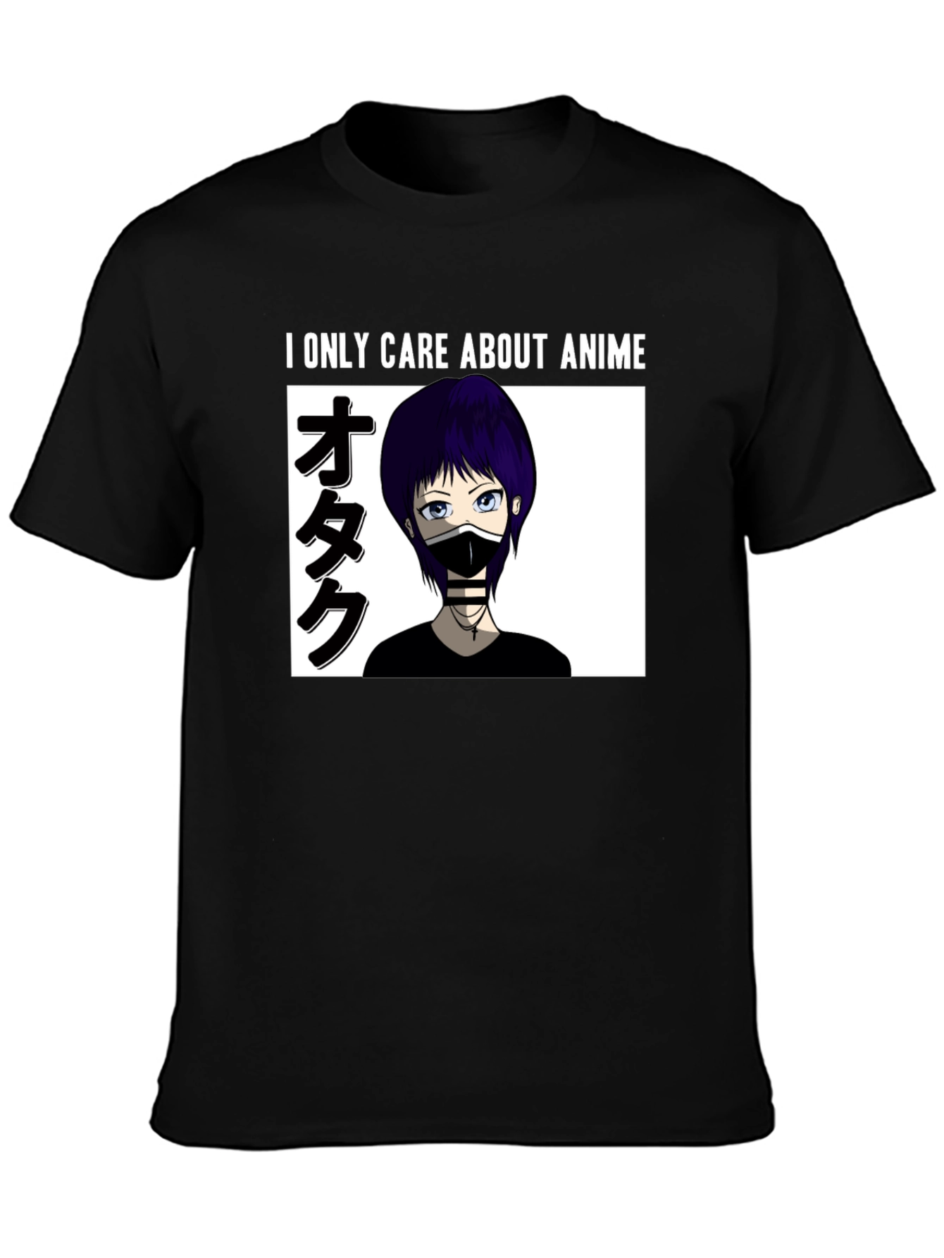 Black Anime Lover T-Shirt view 3