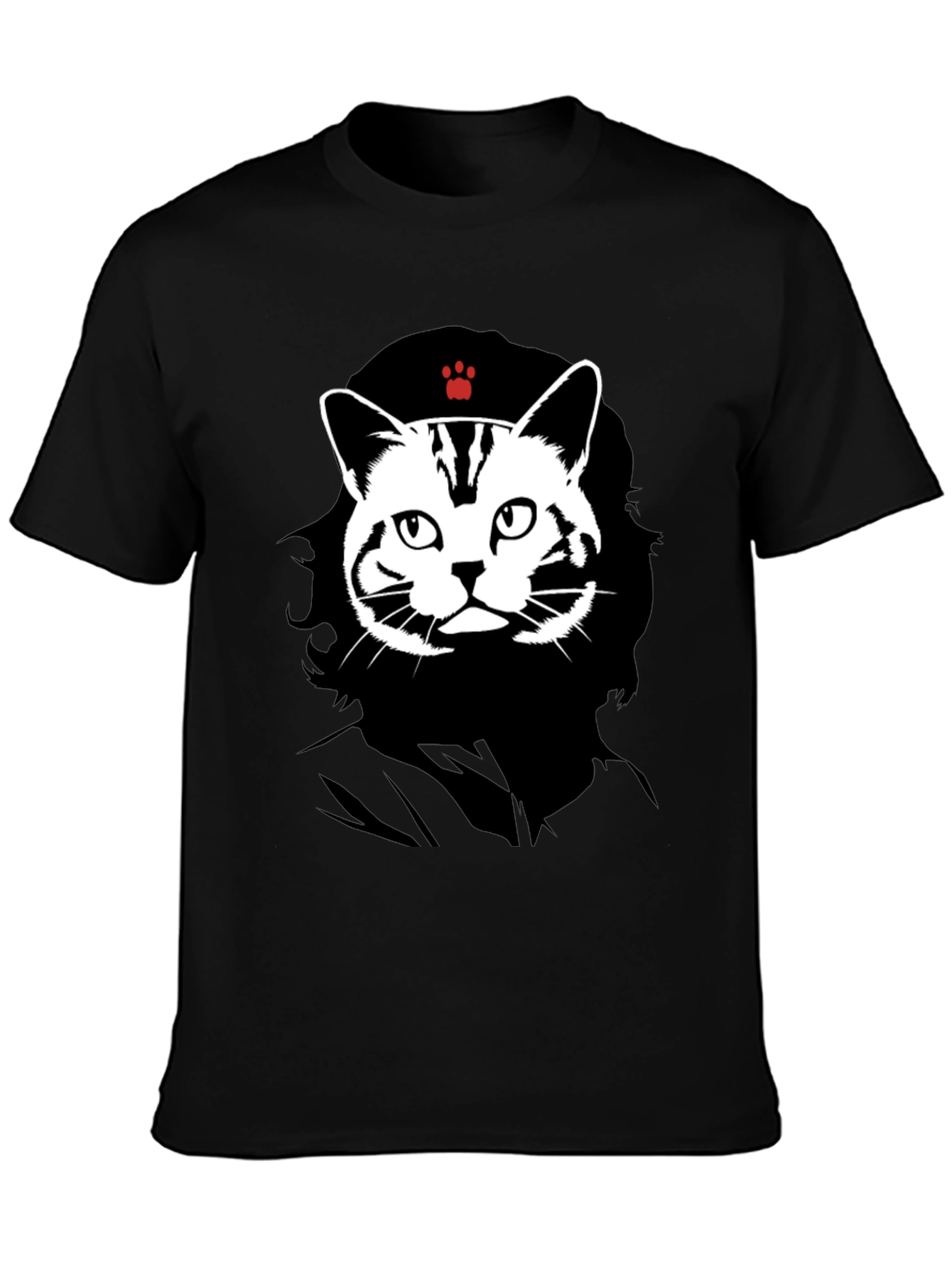 Black Cat Guevara Graphic T-Shirt view 3