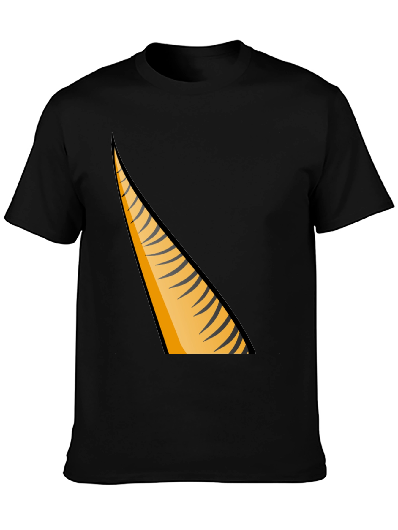 Black Tiger Stripe Graphic T-Shirt - Men's Fashion Tee view 3