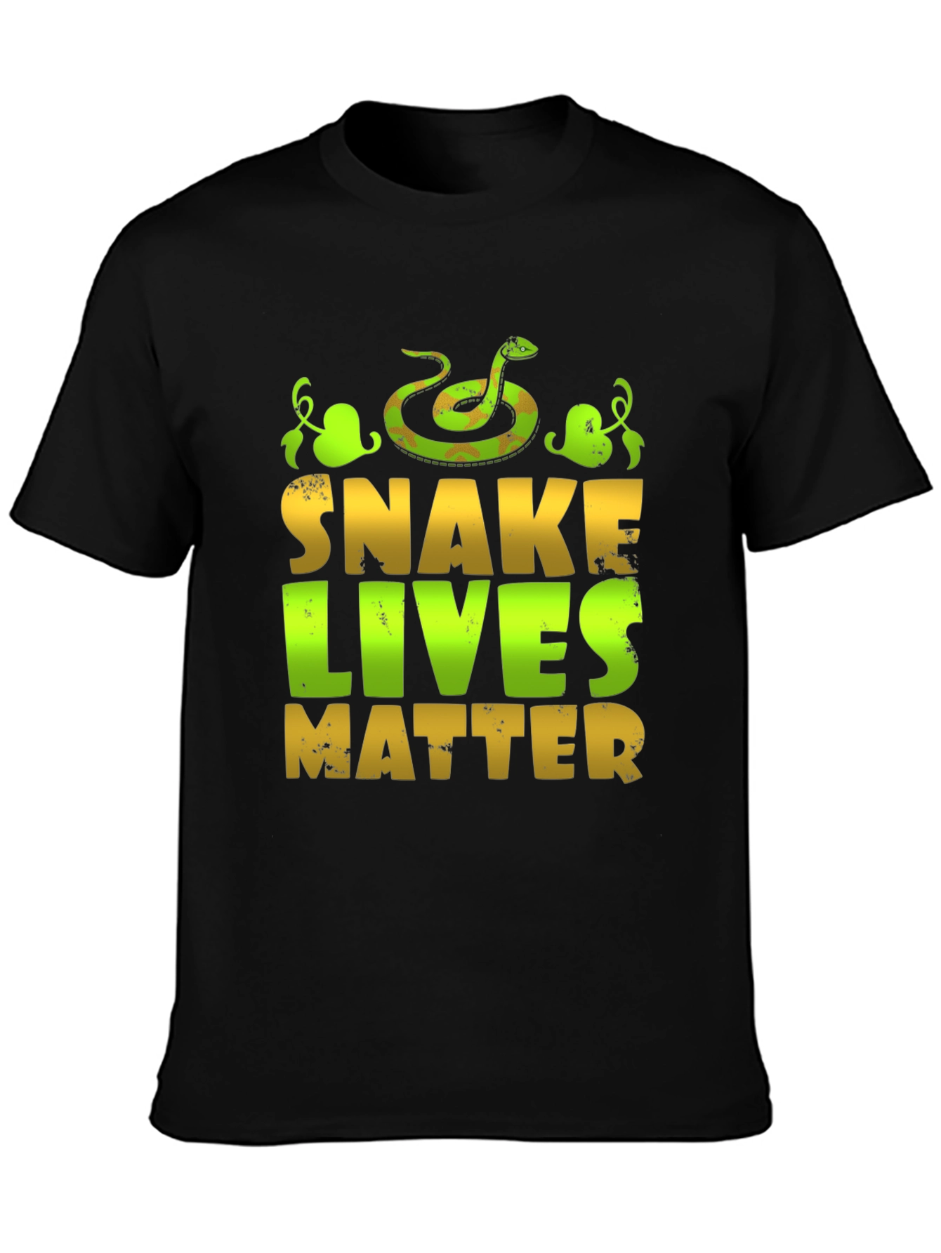 Black Snake Lives Matter Graphic T-Shirt view 3
