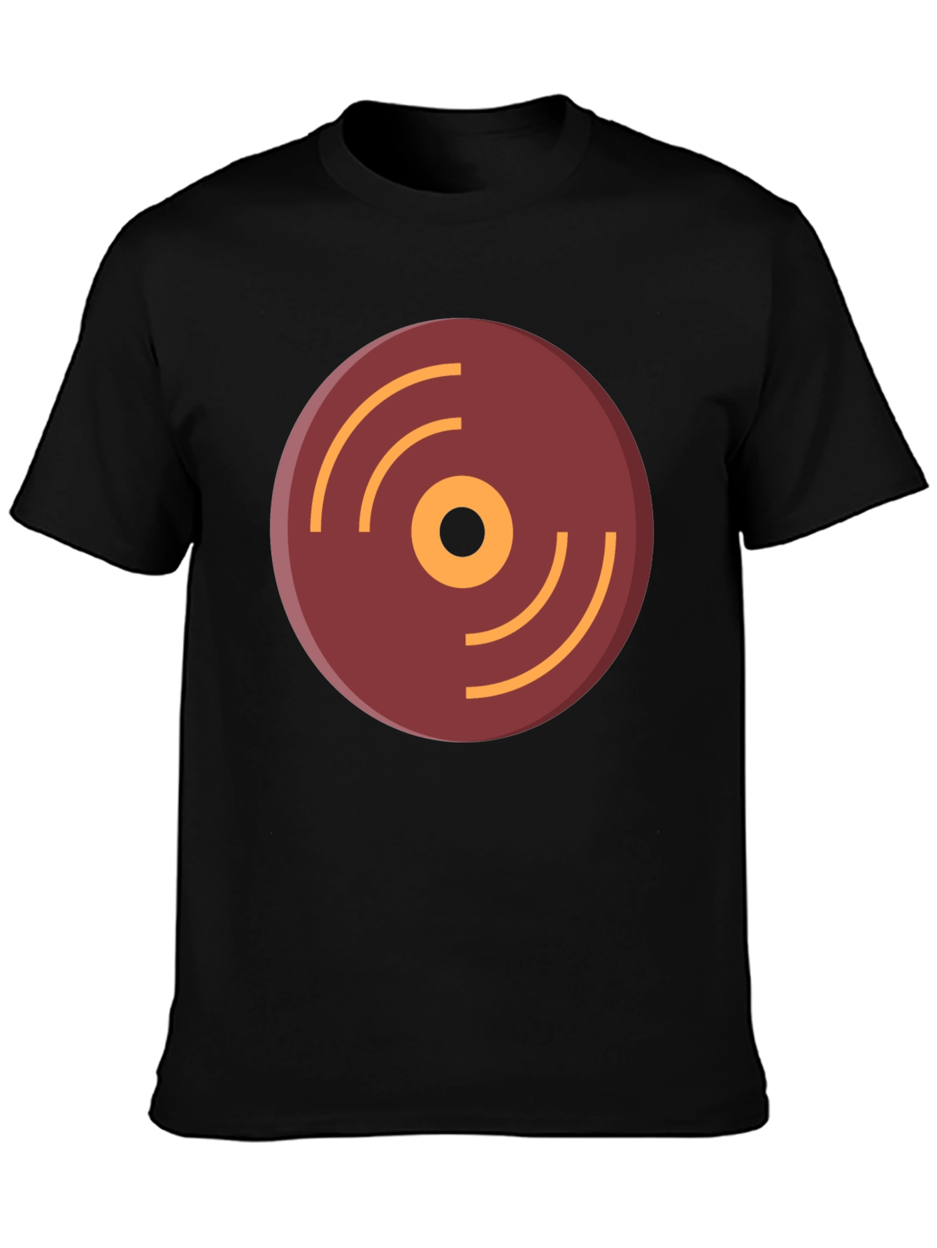 Black Retro Record Graphic T-Shirt - Stylish Music Lover Tee view 3