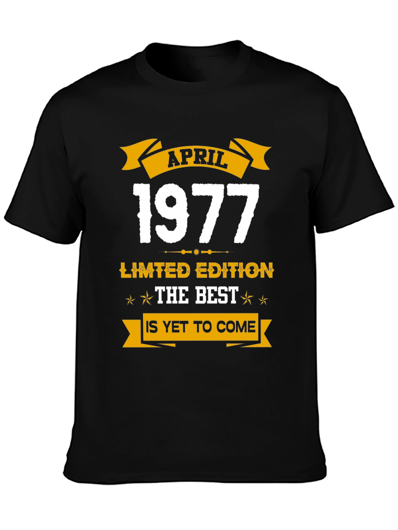 Black April 1977 Limited Edition Graphic T-Shirt view 3