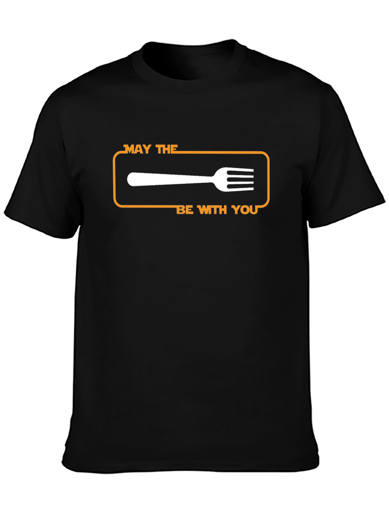 Black May The Fork Be With You T-Shirt view 3