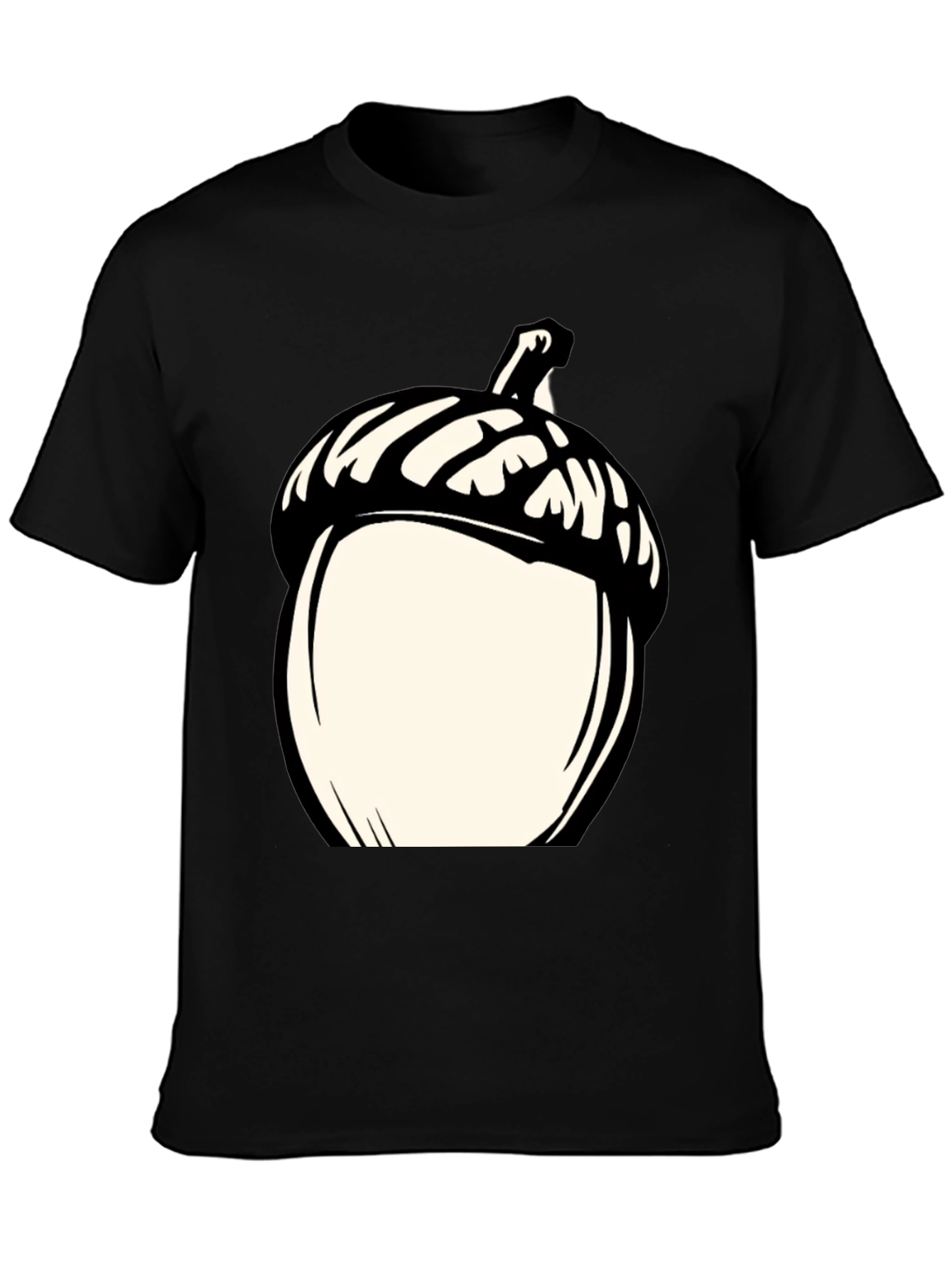 Black Acorn Graphic Tee - Black Casual Shirt view 3