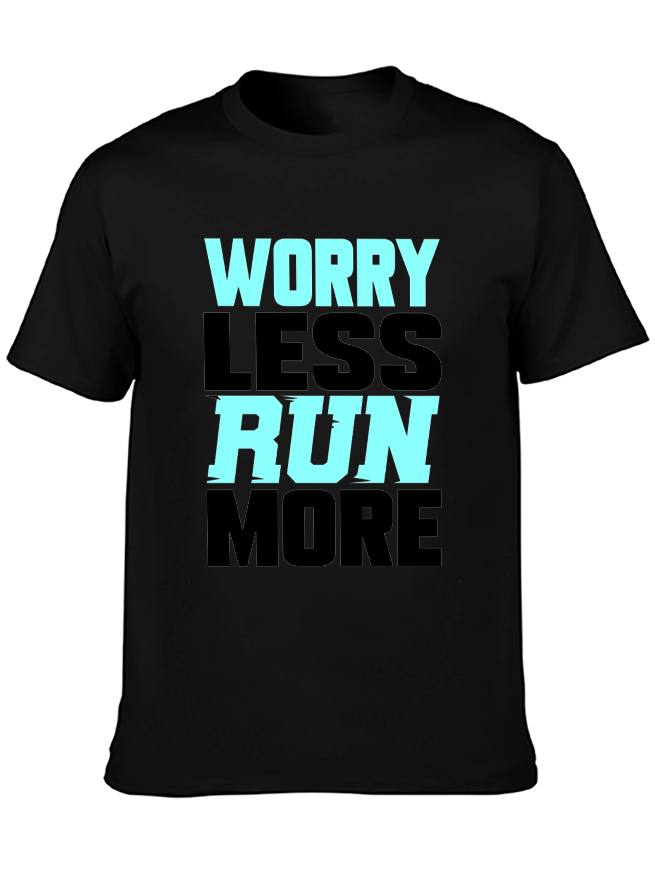 Worry Less Run More Graphic Tee - 3