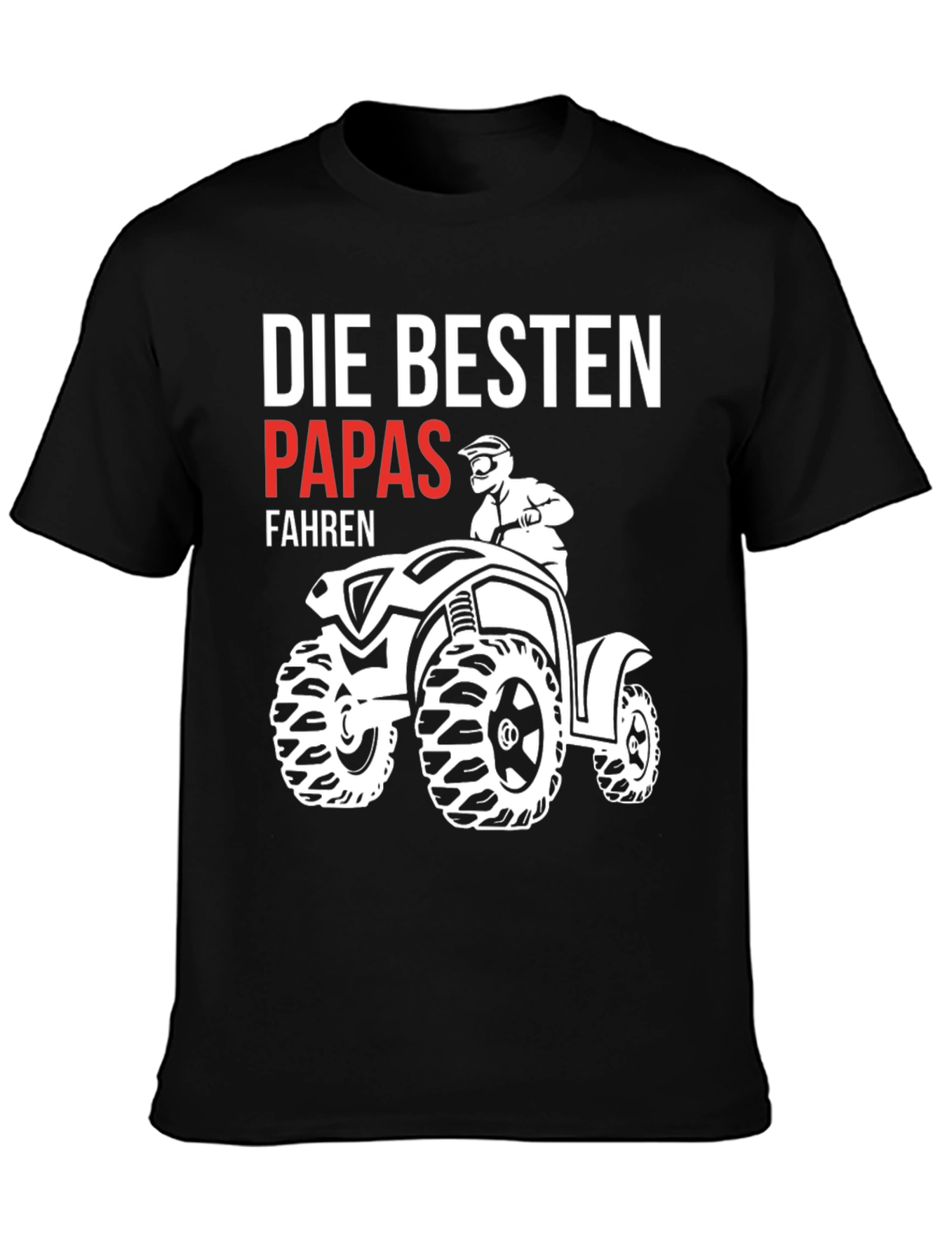 Black Best Dads ATV T-Shirt view 3