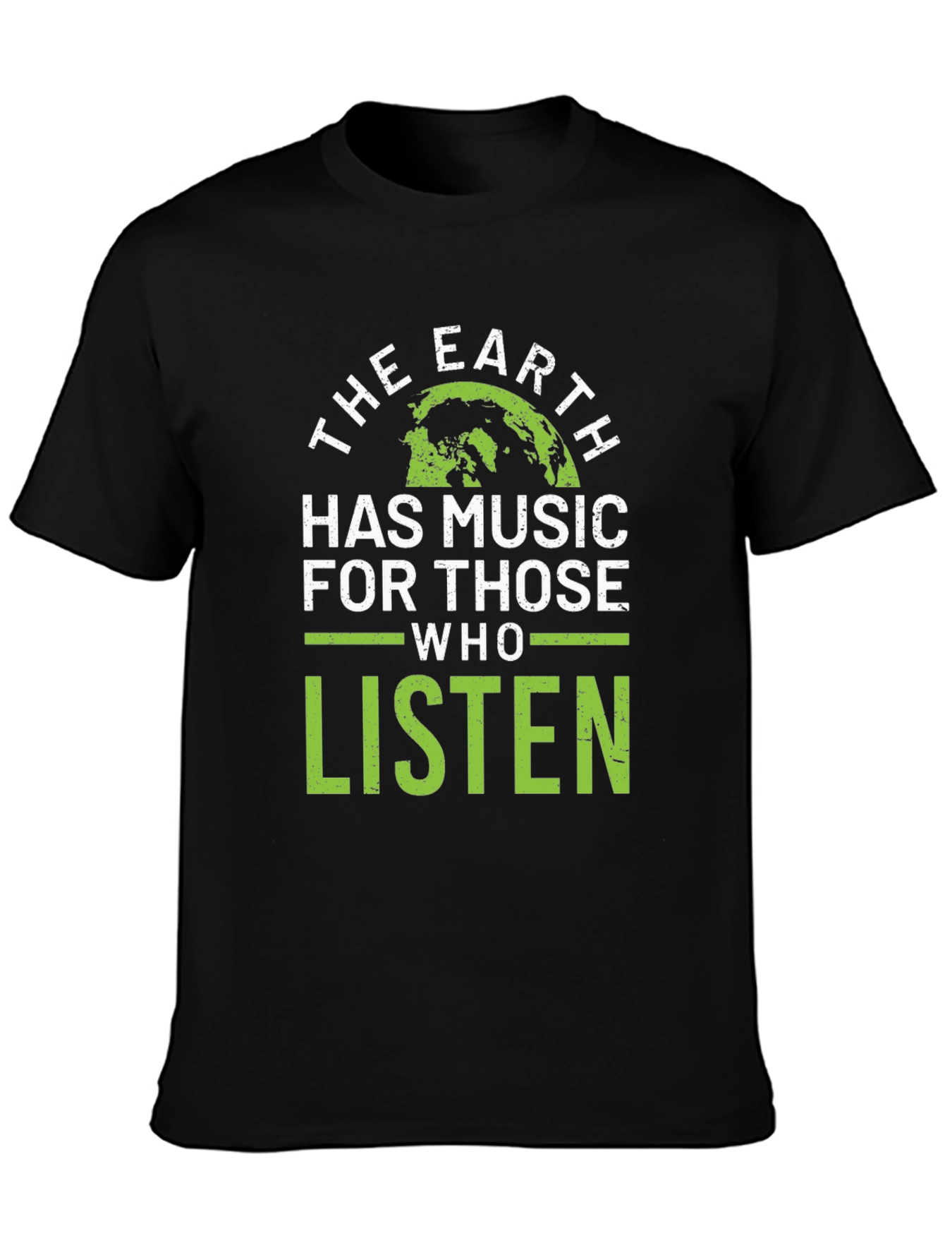 Black Earth Has Music T-Shirt - Nature Lover Tee view 3