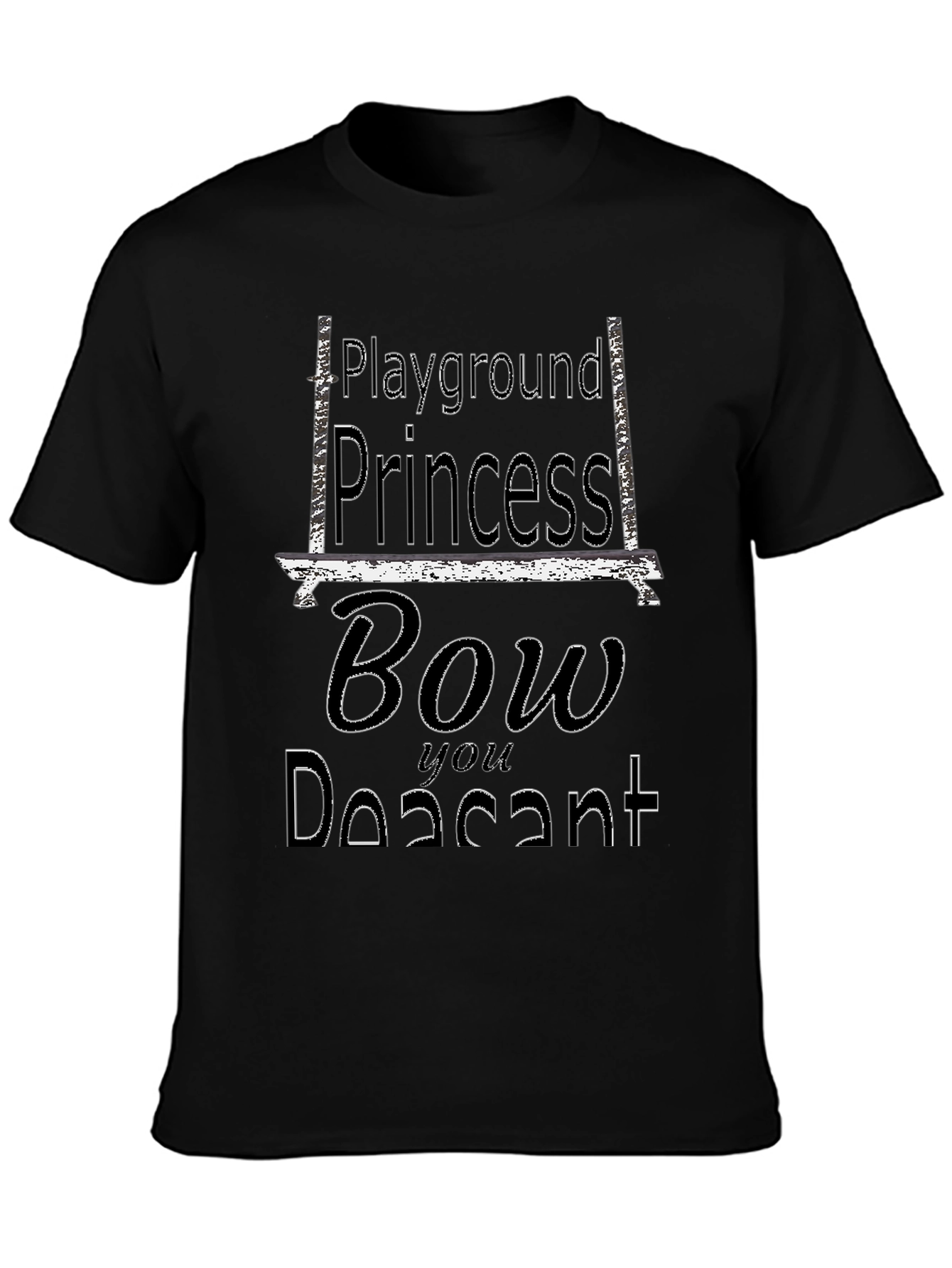 Black Playground Princess Graphic Tee view 3