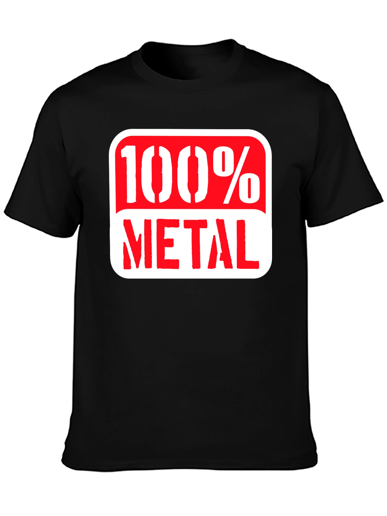 Black 100% Metal Graphic Tee - Rocker Style view 3
