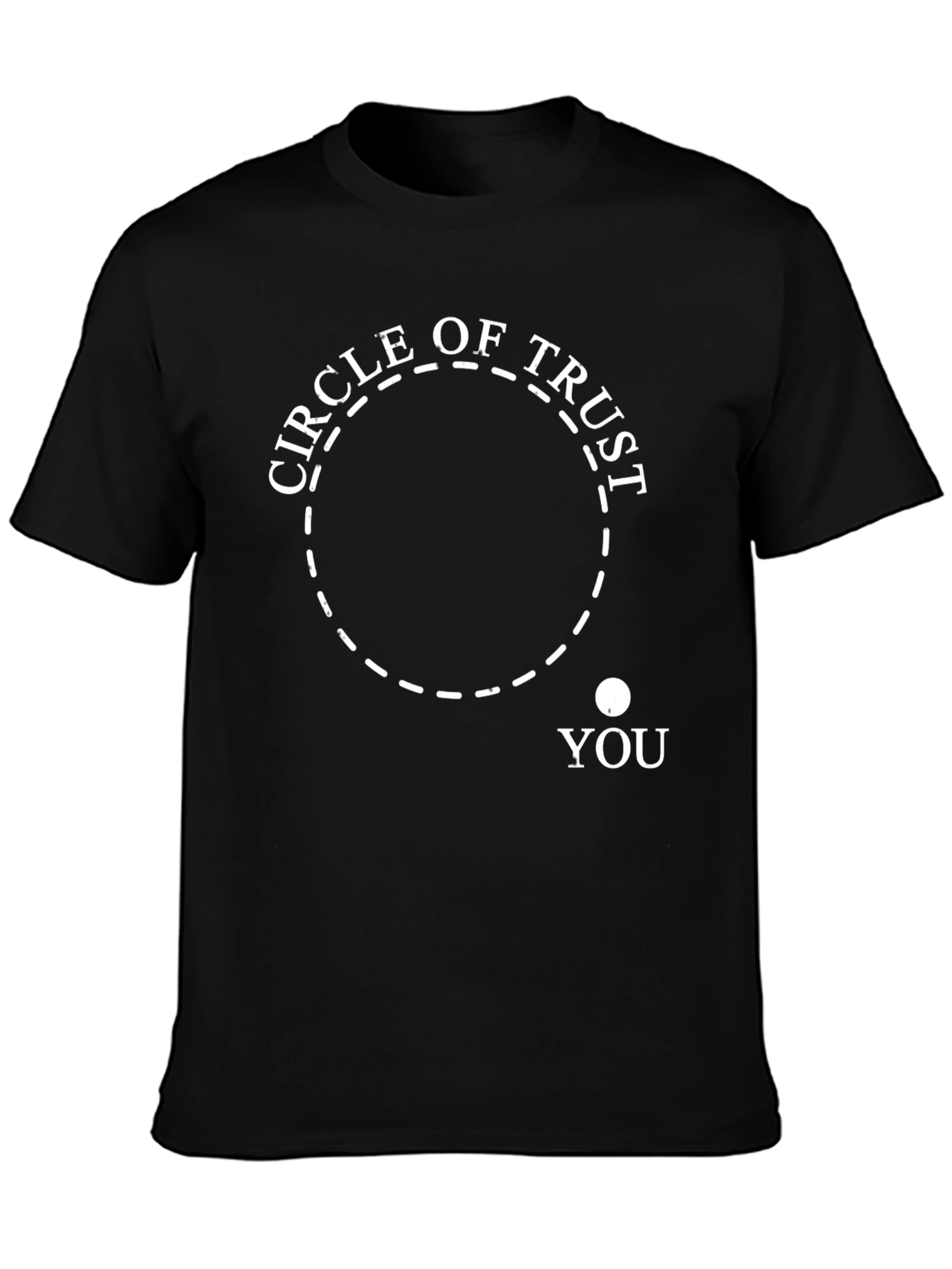 Black Circle of Trust Graphic Tee - Black view 3