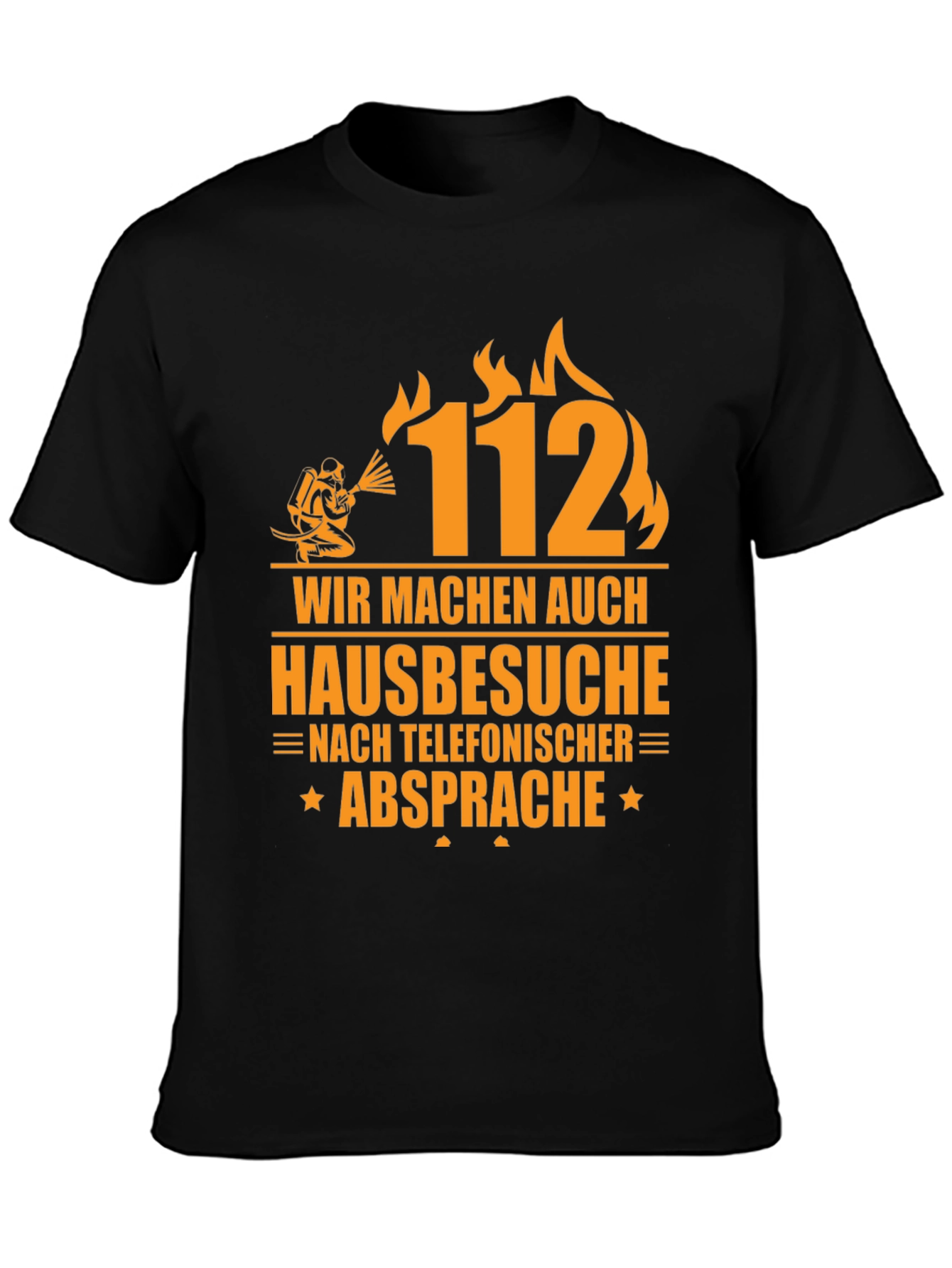 Firefighter T-Shirt - 112 Emergency Services Tee - 3