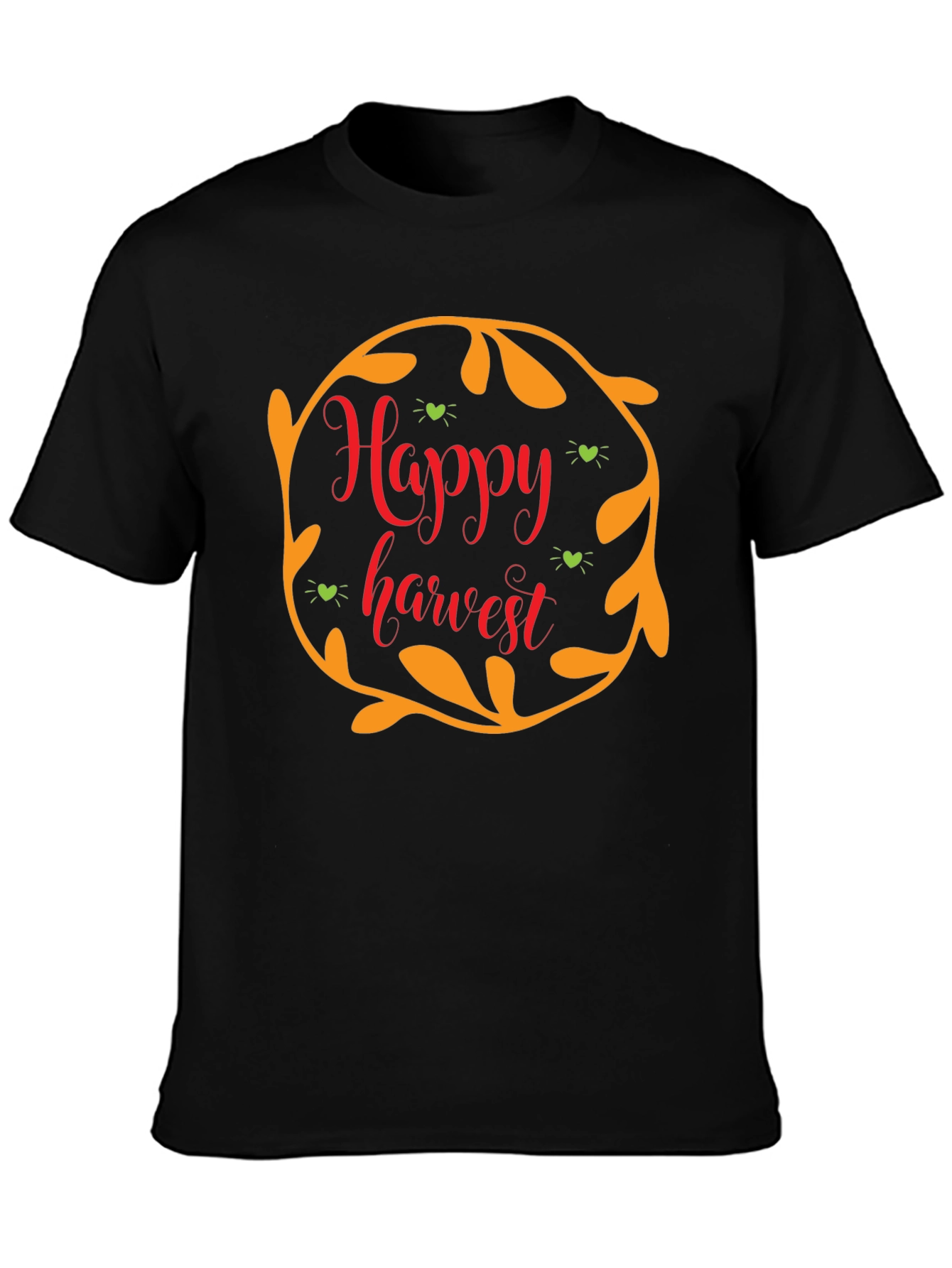Black Happy Harvest Black T-Shirt view 3