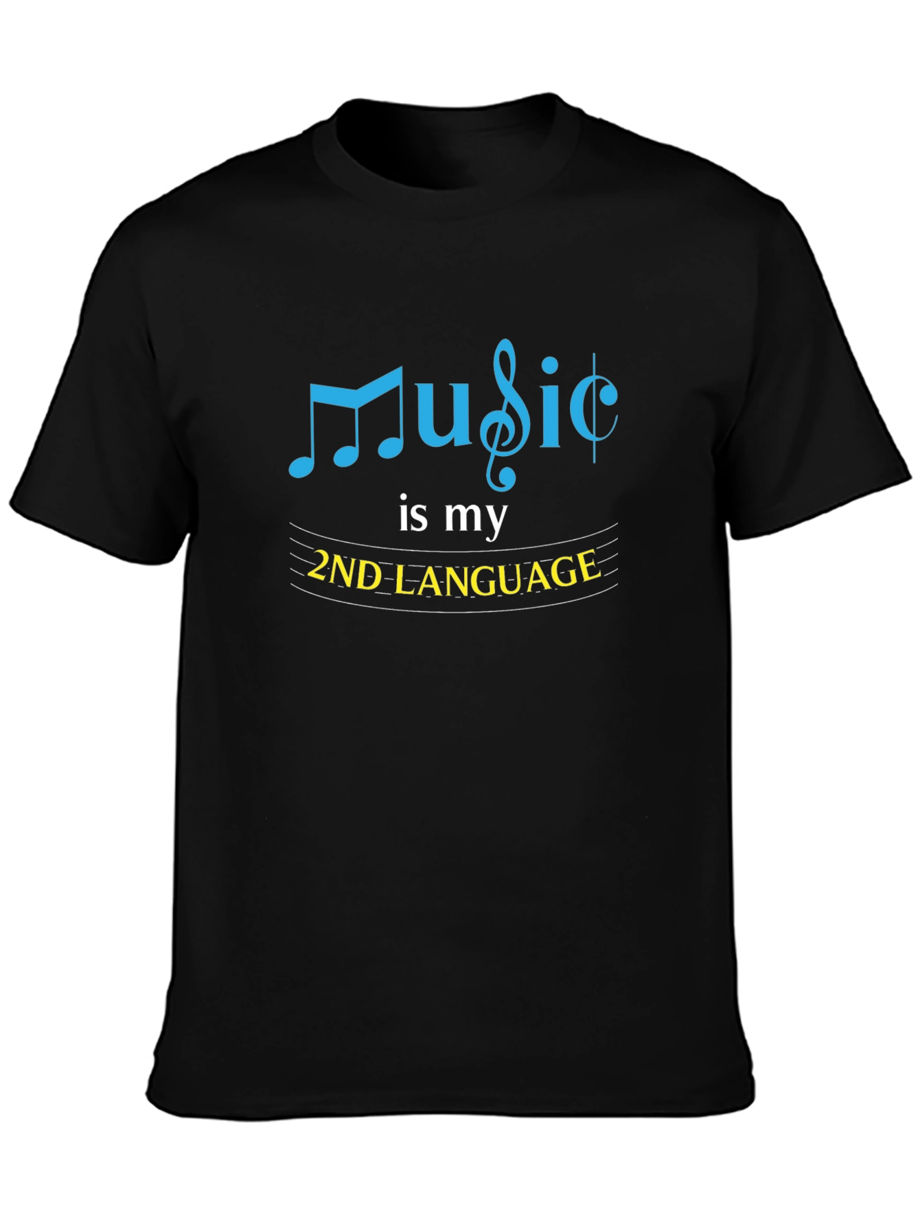 Black Music is My 2nd Language T-Shirt view 3