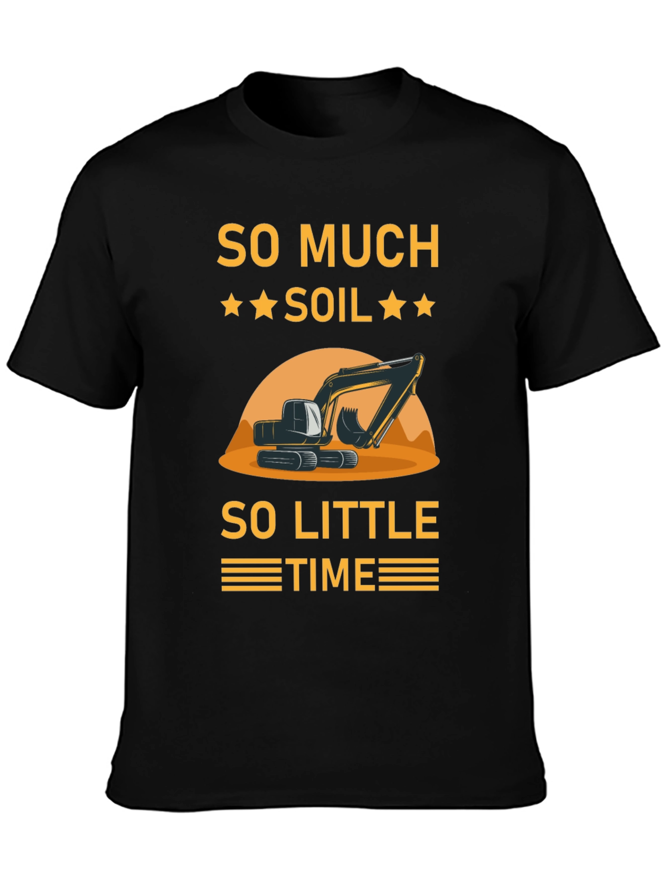 Black So Much Soil So Little Time T-Shirt view 3