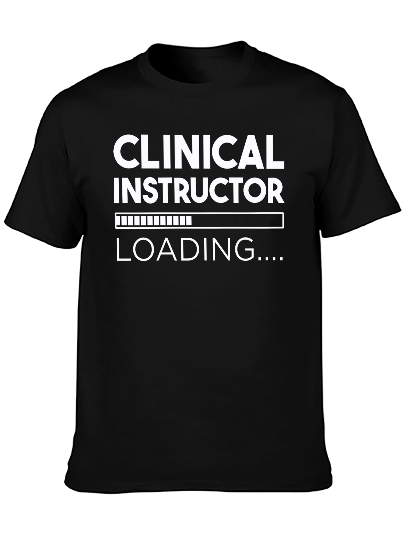 Black Clinical Instructor Loading T-Shirt - Black view 3