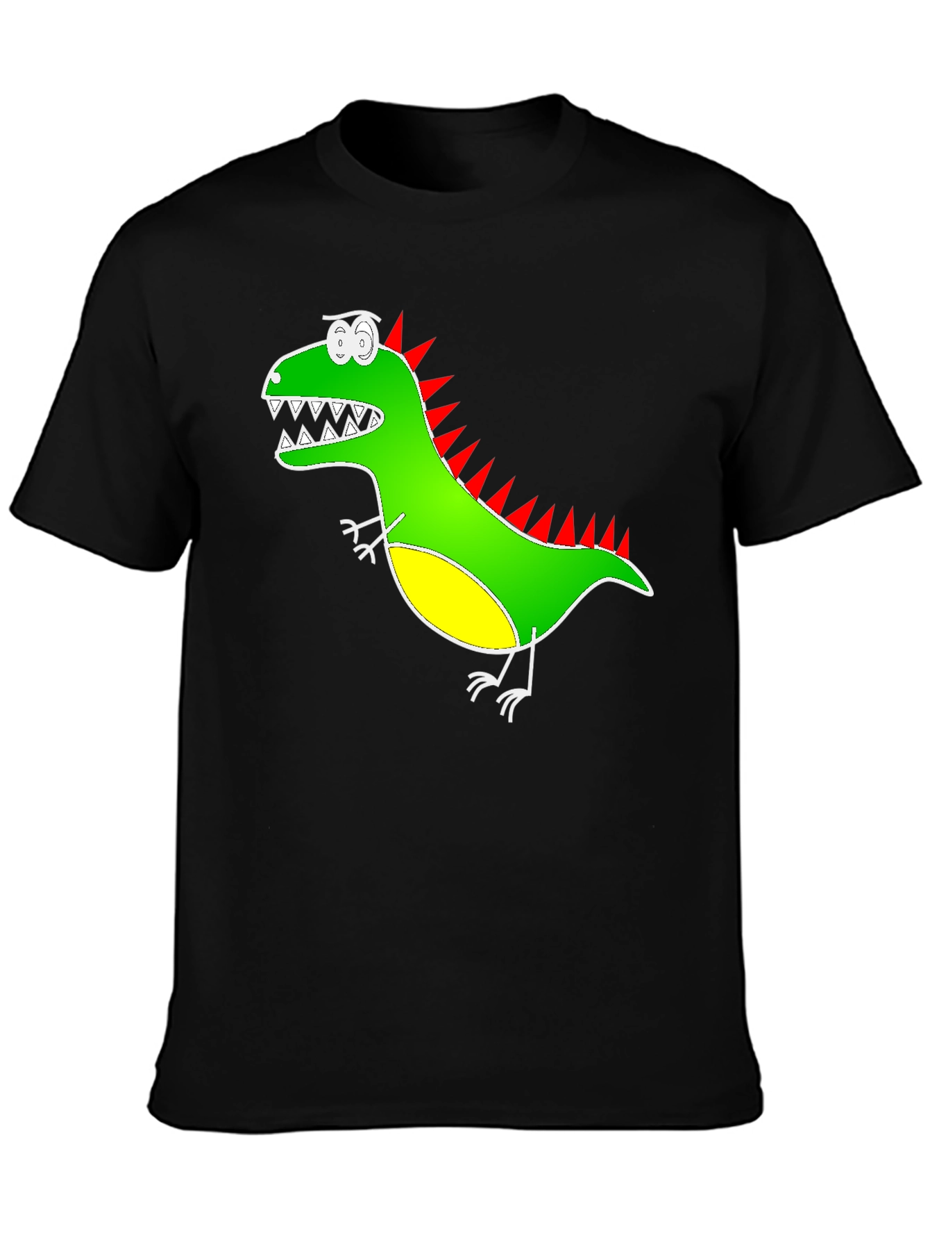 Black Dino Graphic Tee - Quirky & Fun Design view 3