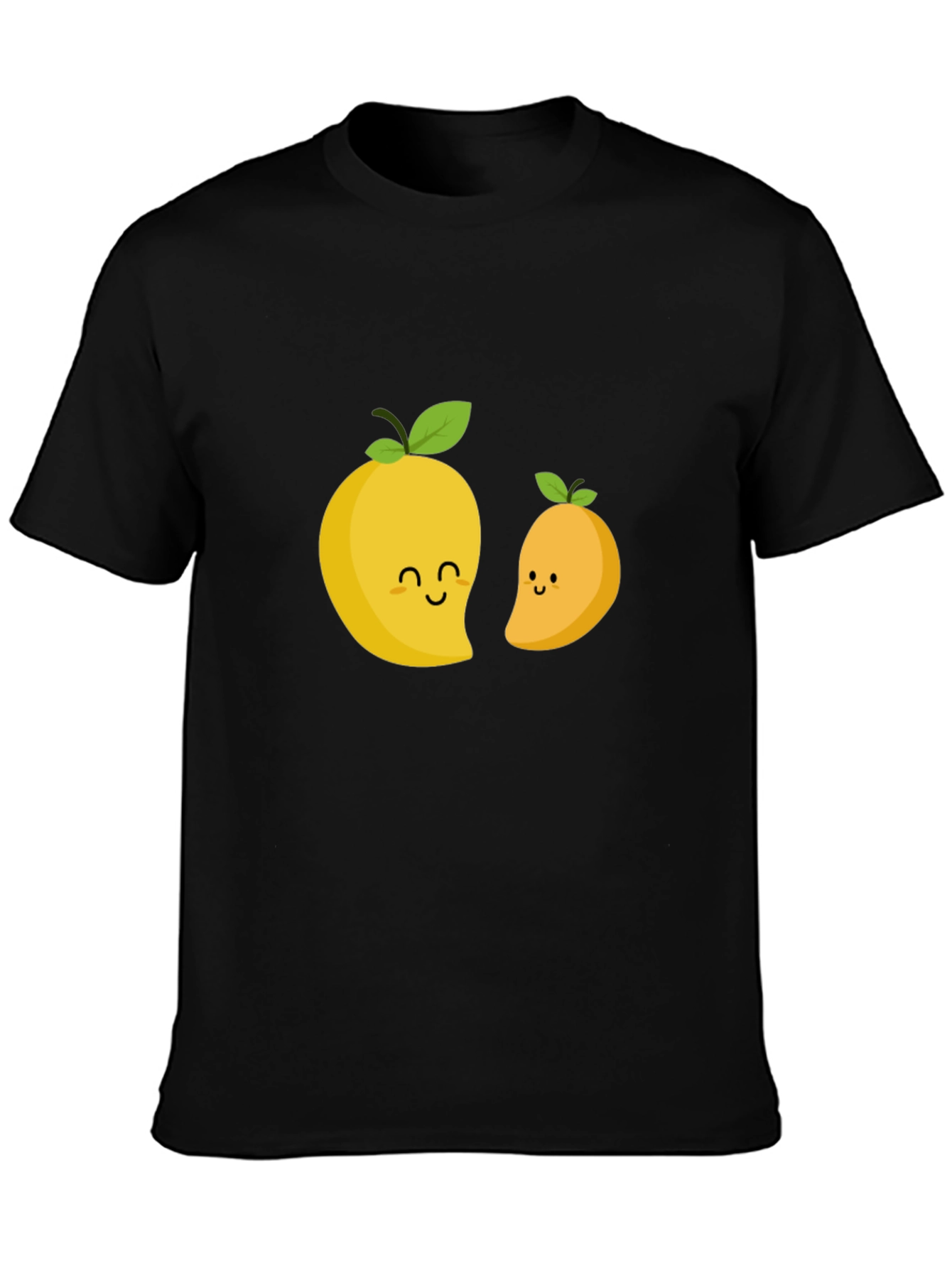 Black Cute Mango Graphic T-Shirt - Black view 3