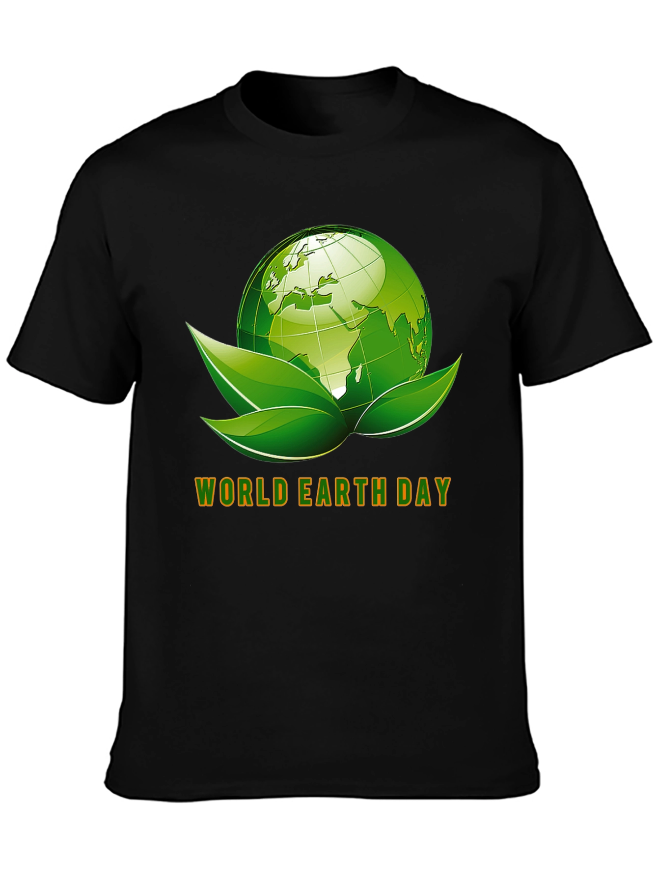 Black World Earth Day Graphic T-Shirt view 3
