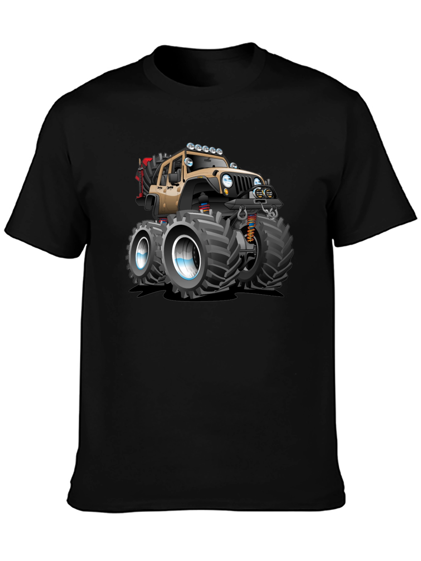Black Monster Truck Graphic Tee - Off-Road Style view 3