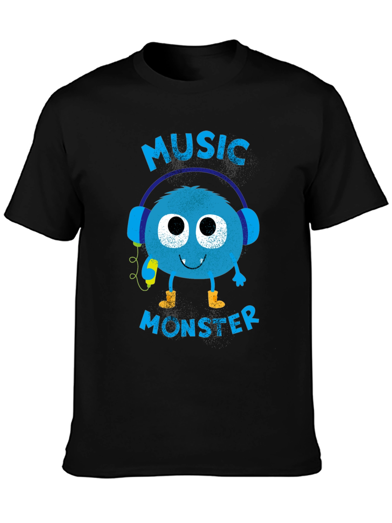 Black Music Monster Graphic Tee - Soft Cotton Blend view 3