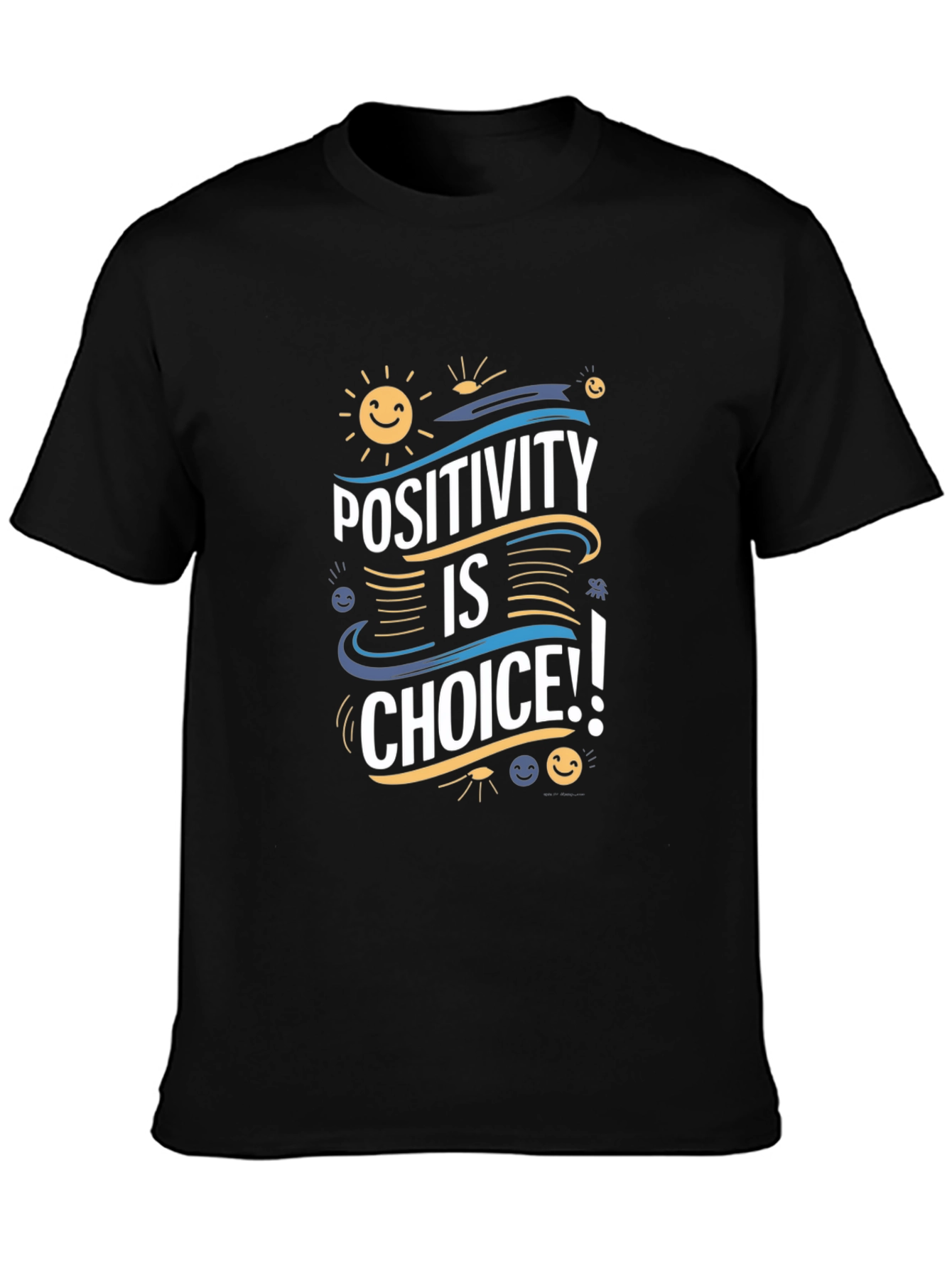 Black Positivity is a Choice Graphic T-Shirt view 3