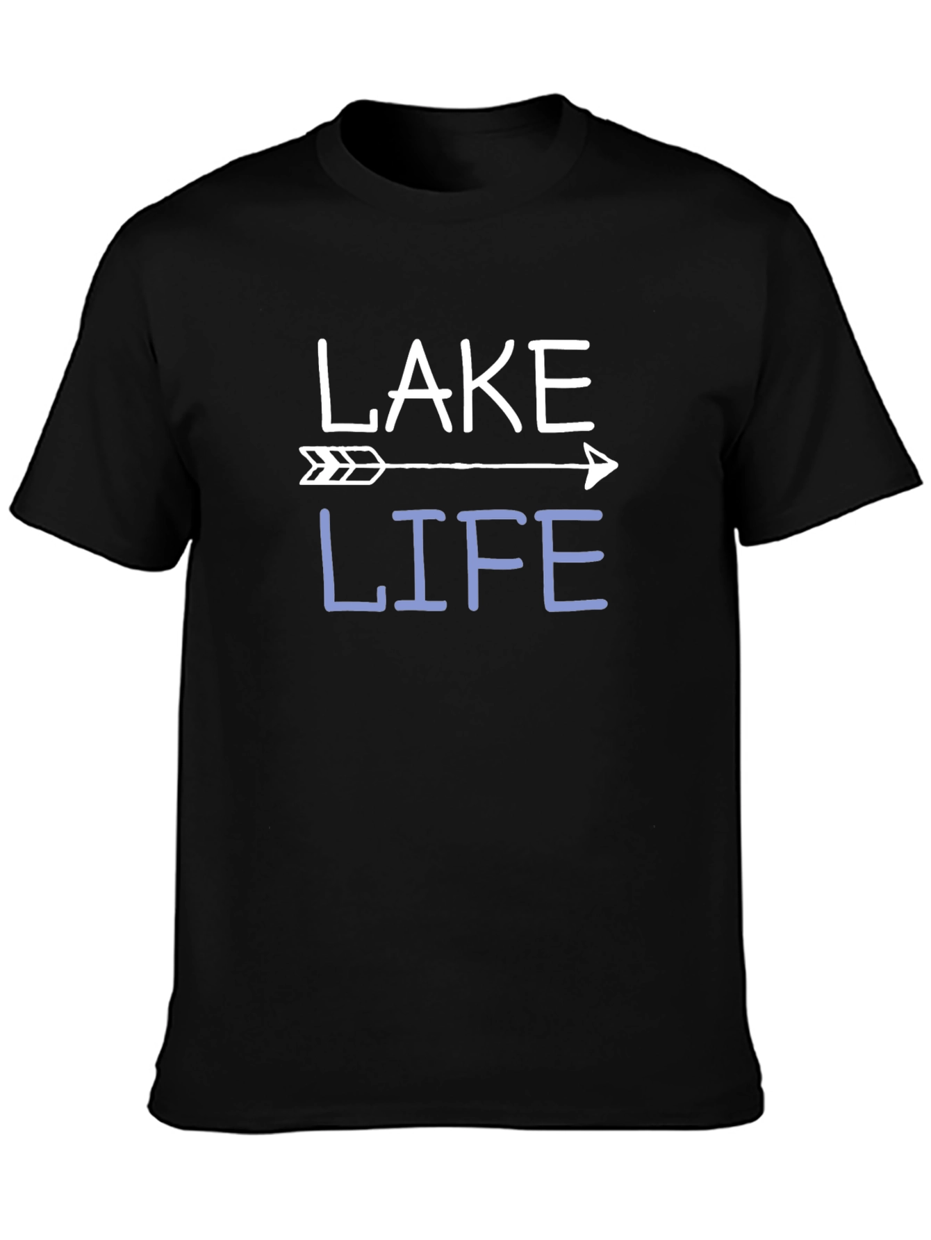 Black Lake Life Arrow Graphic Tee - Casual Comfort view 3